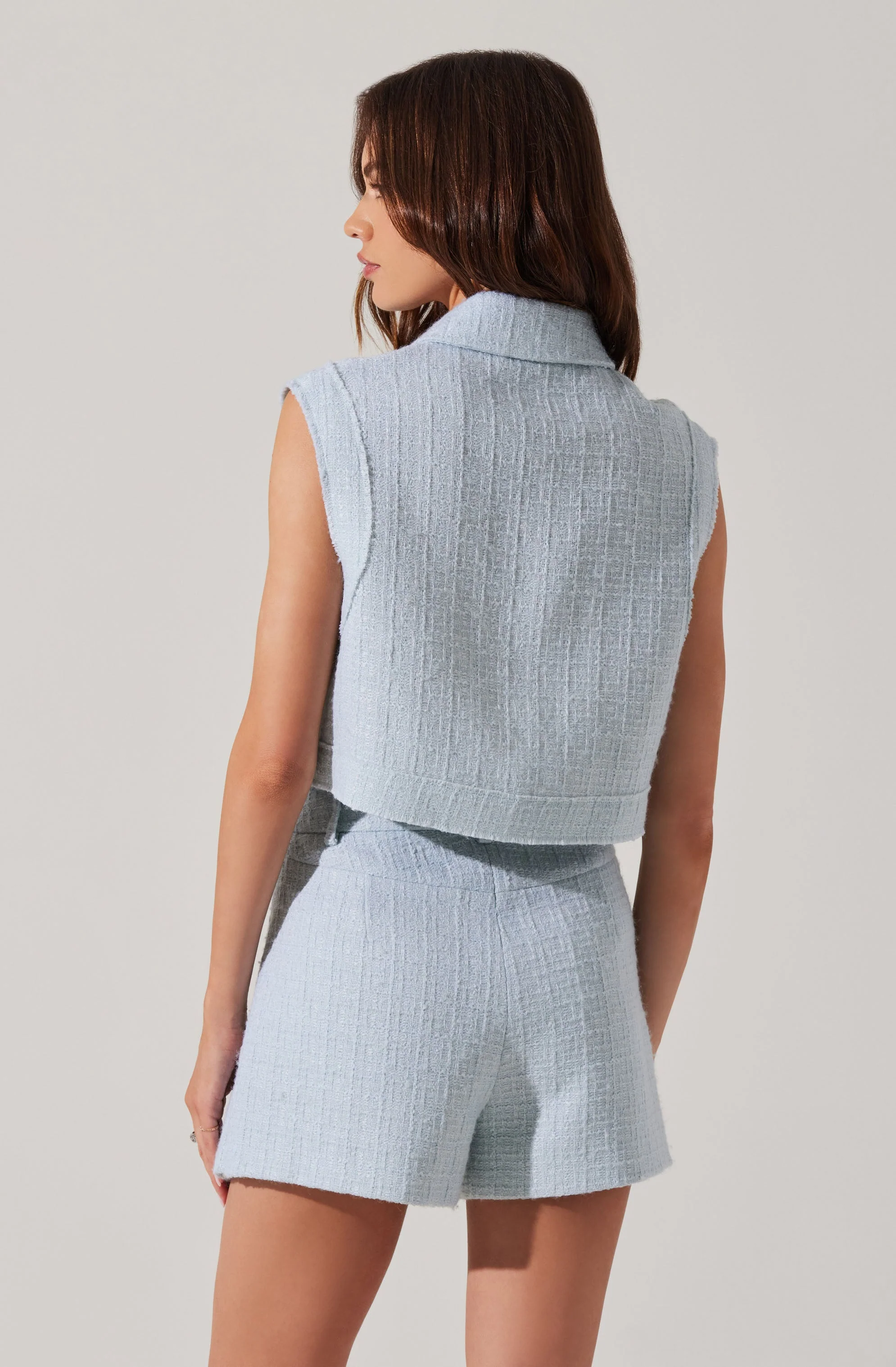Jhene Tweed Sleeveless Top - Image 4
