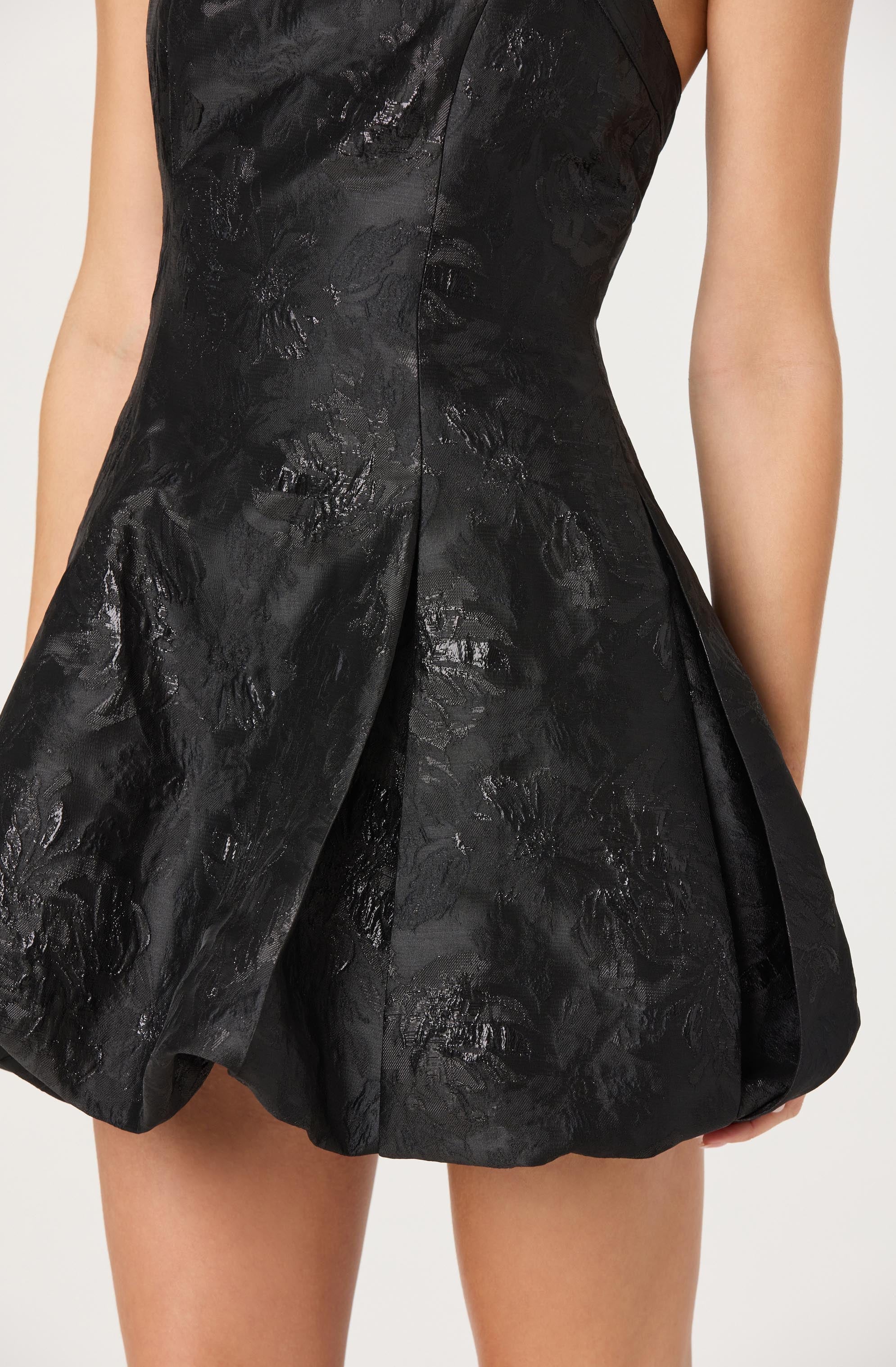 Jinx Jacquard Halter Mini Dress - Image 4