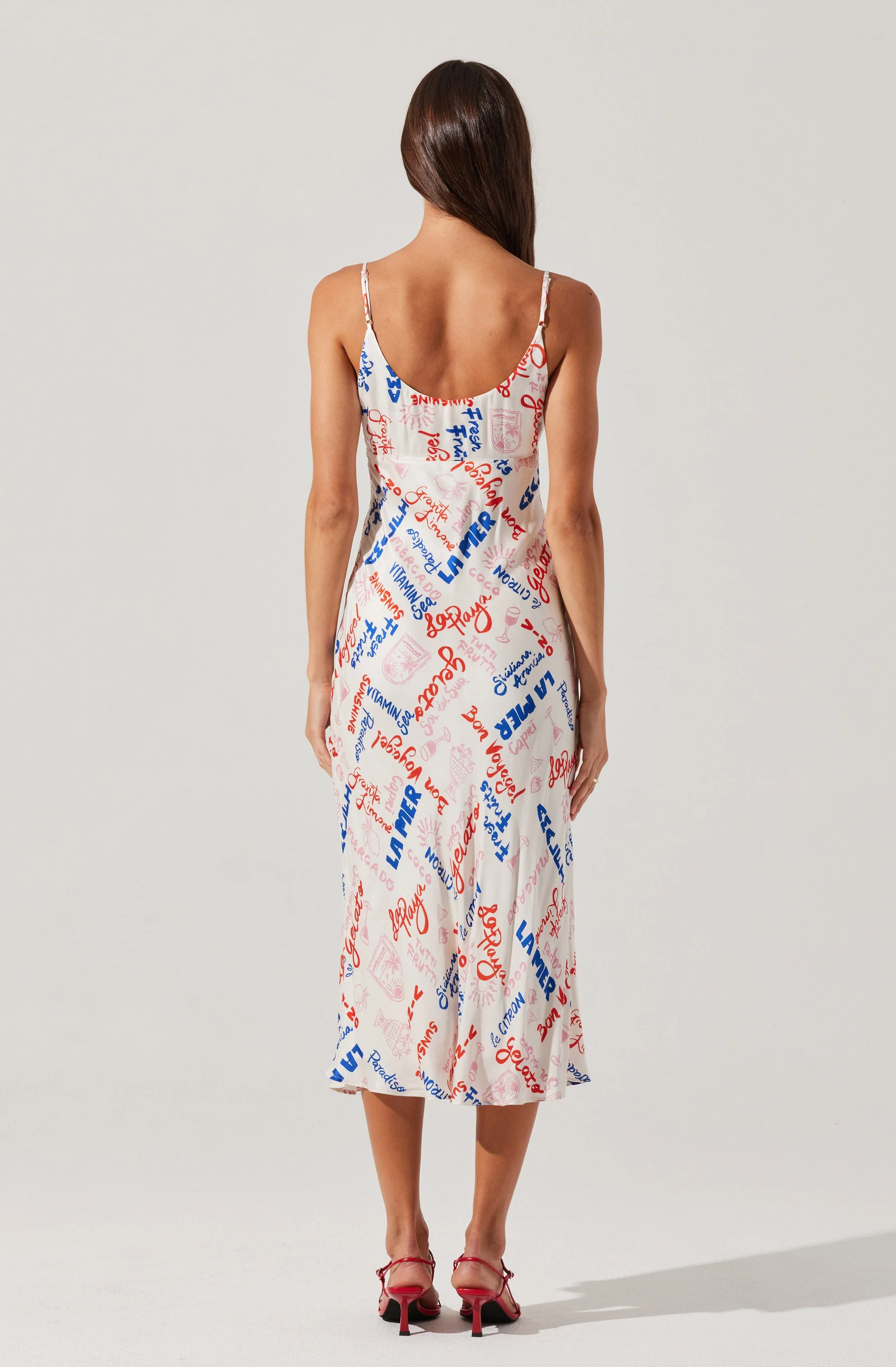 Joan Satin Midi Dress - Image 5