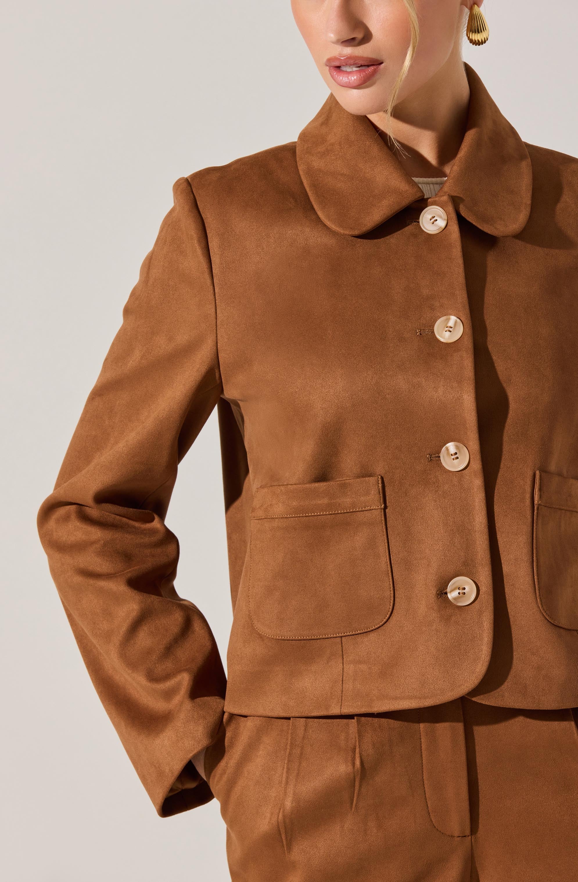 Jude Faux Suede Jacket - Image 3