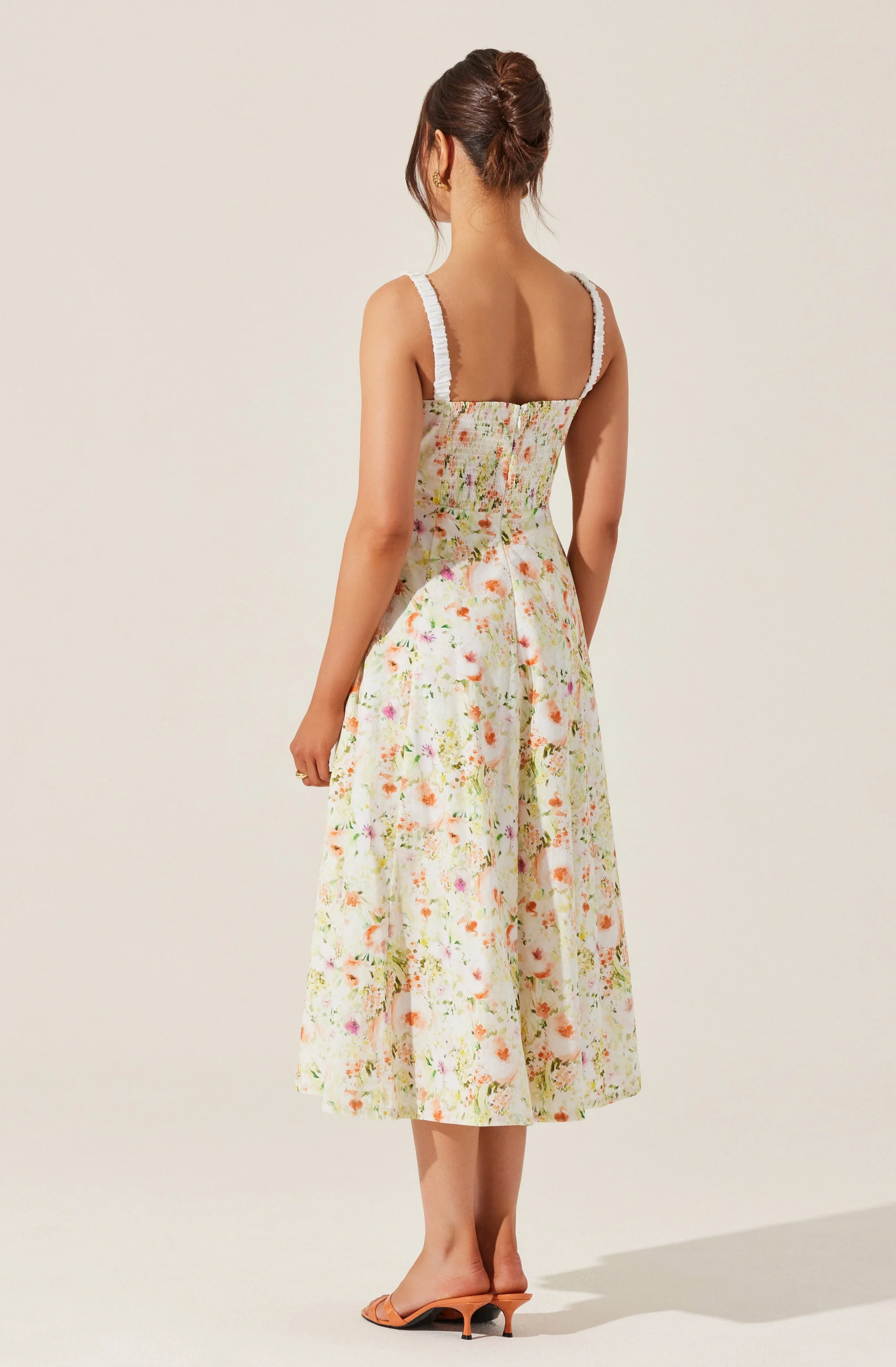 Julietta Floral Corset Midi Dress - Image 2
