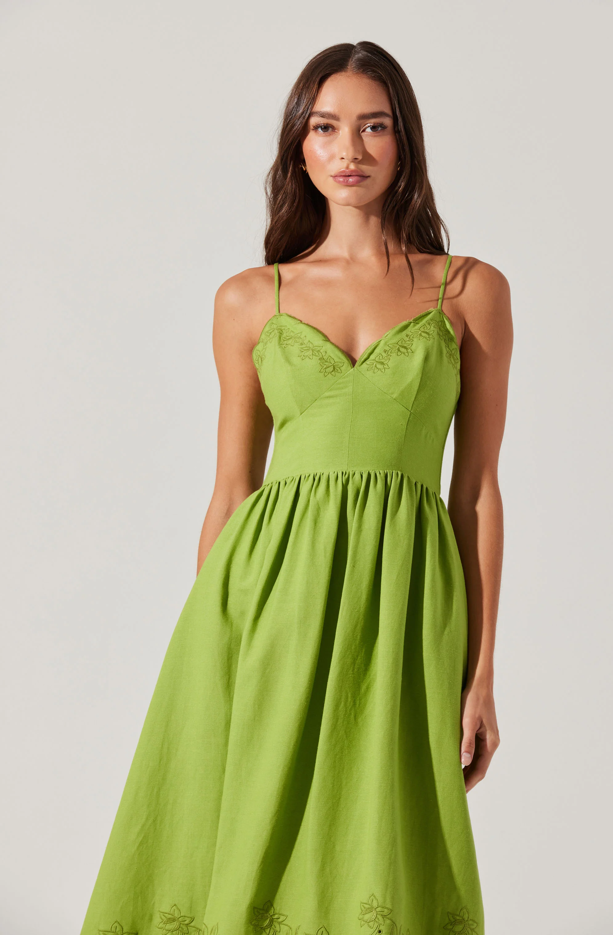Kaidi Embroidered Midi Dress - Image 11