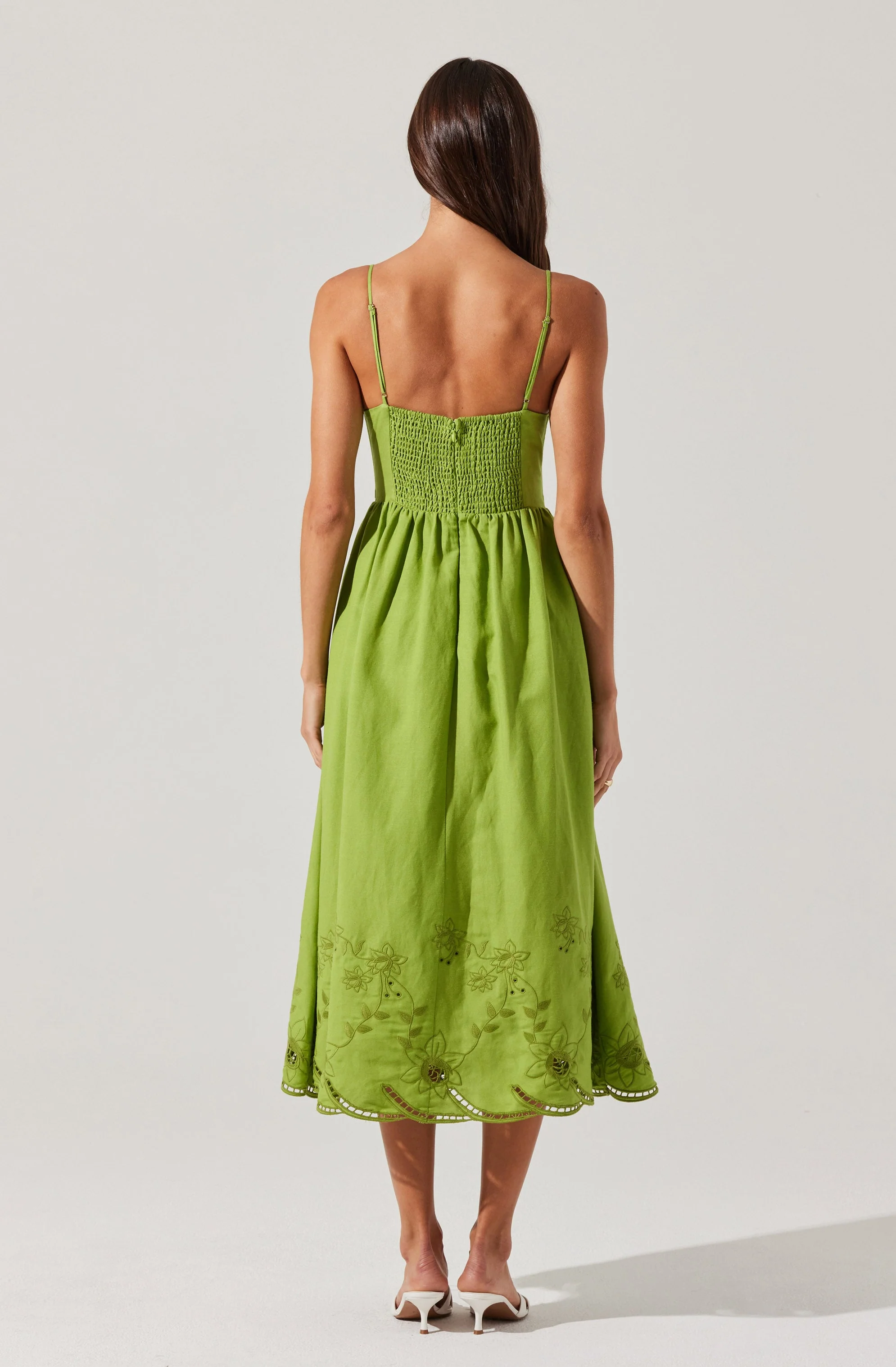 Kaidi Embroidered Midi Dress - Image 12