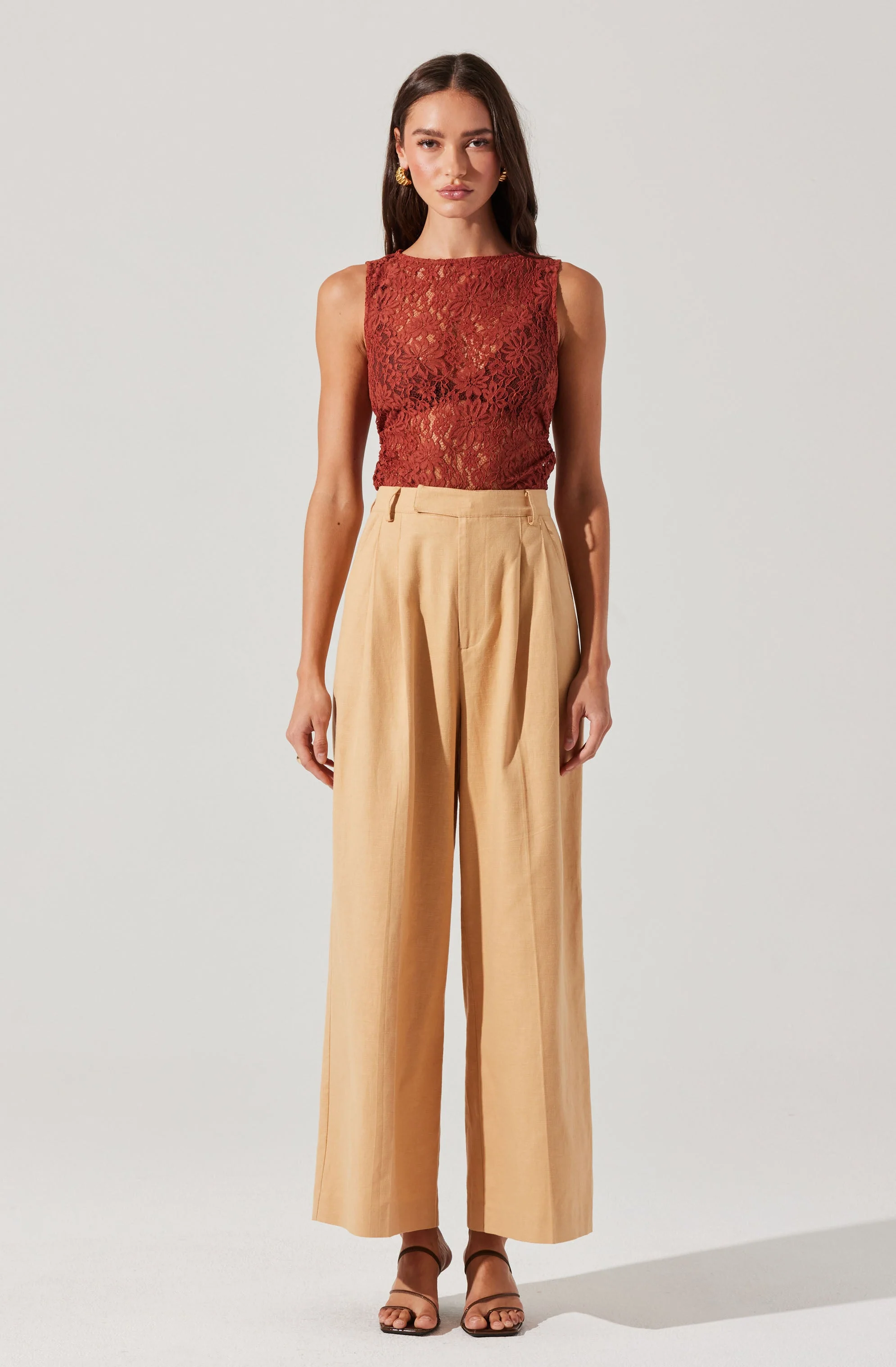Kairi Lace High Neck Top - Image 5