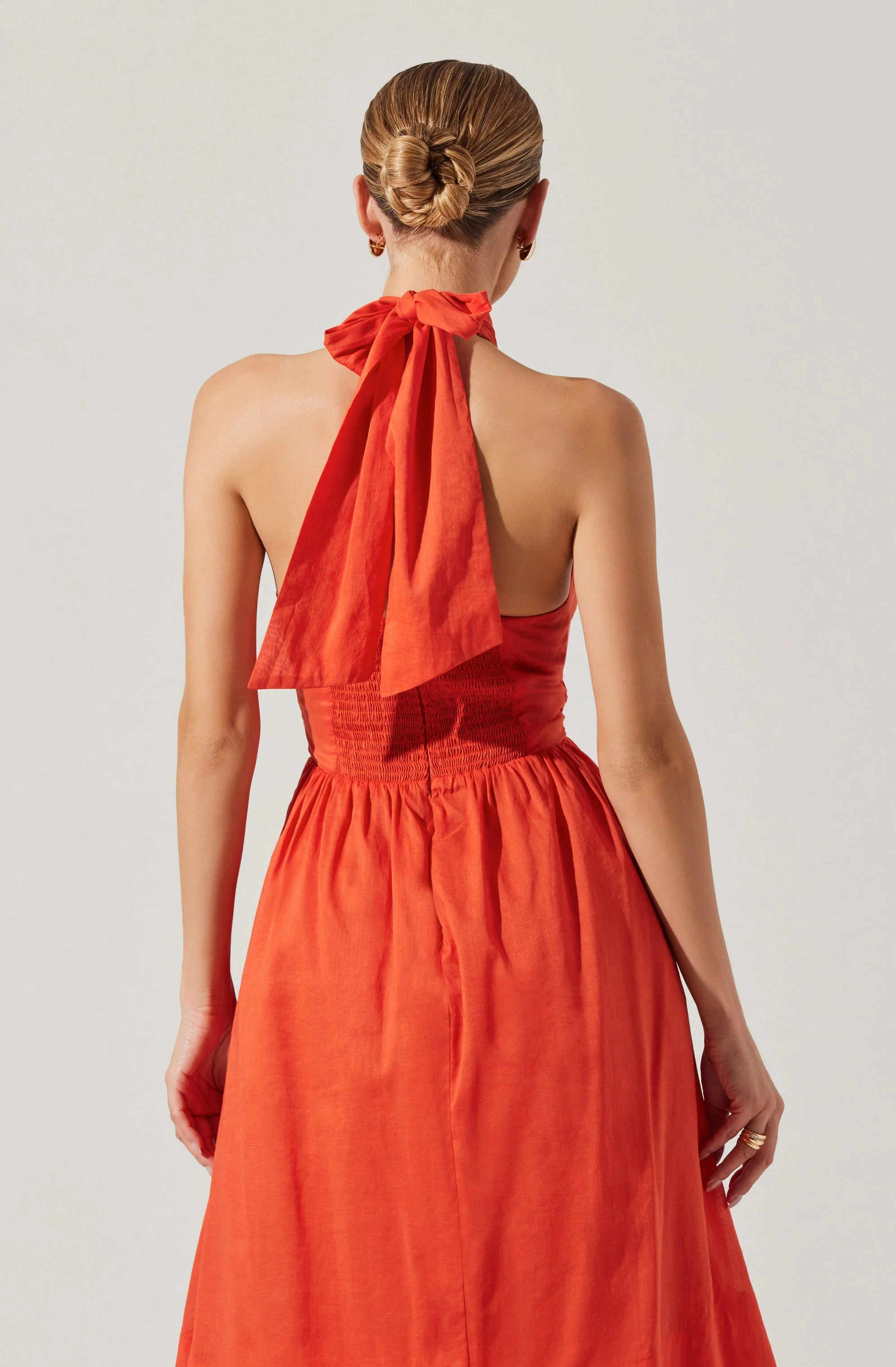 Kalia Crossover Halter Mini Dress - Image 10
