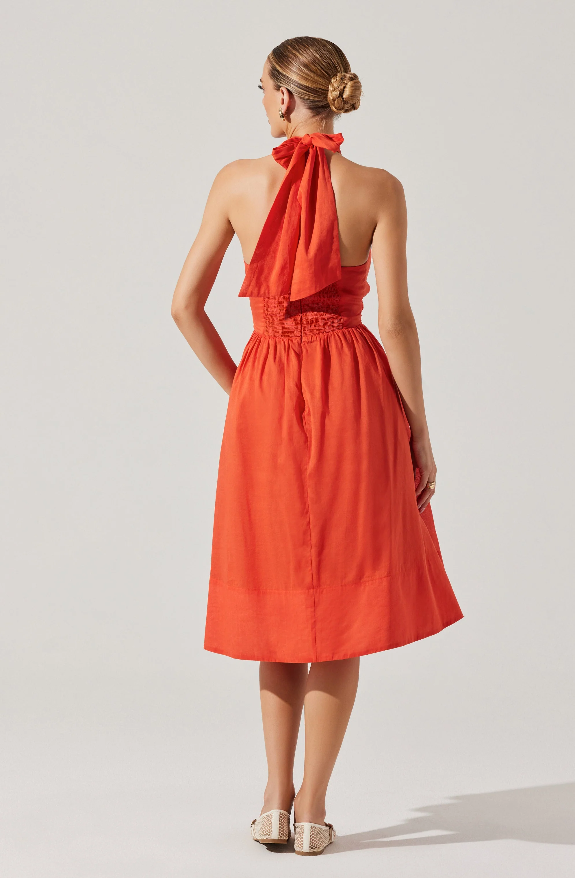 Kalia Crossover Halter Mini Dress - Image 7