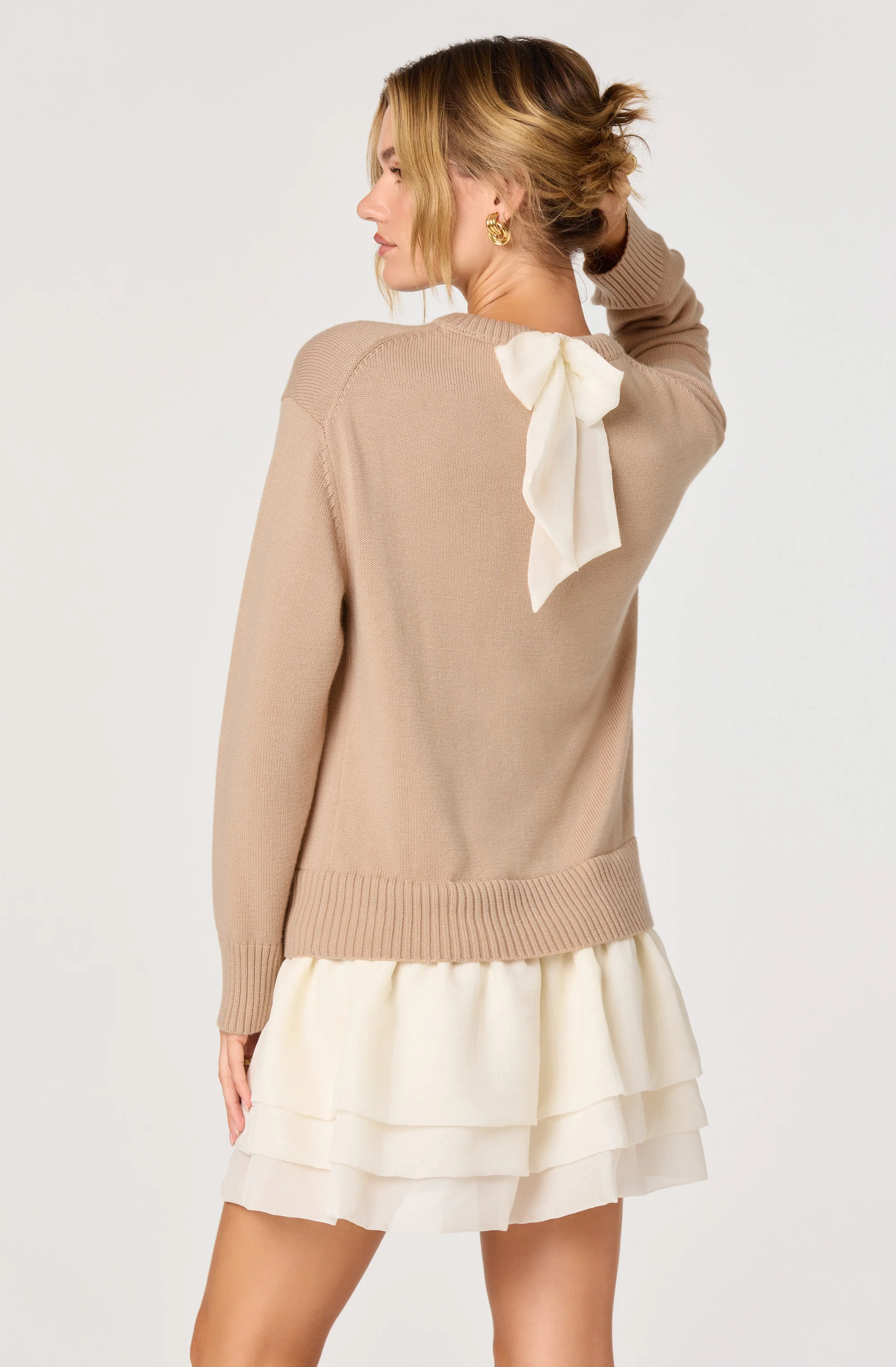 Kalyn Sweater Mixed Media Mini Dress - Image 6