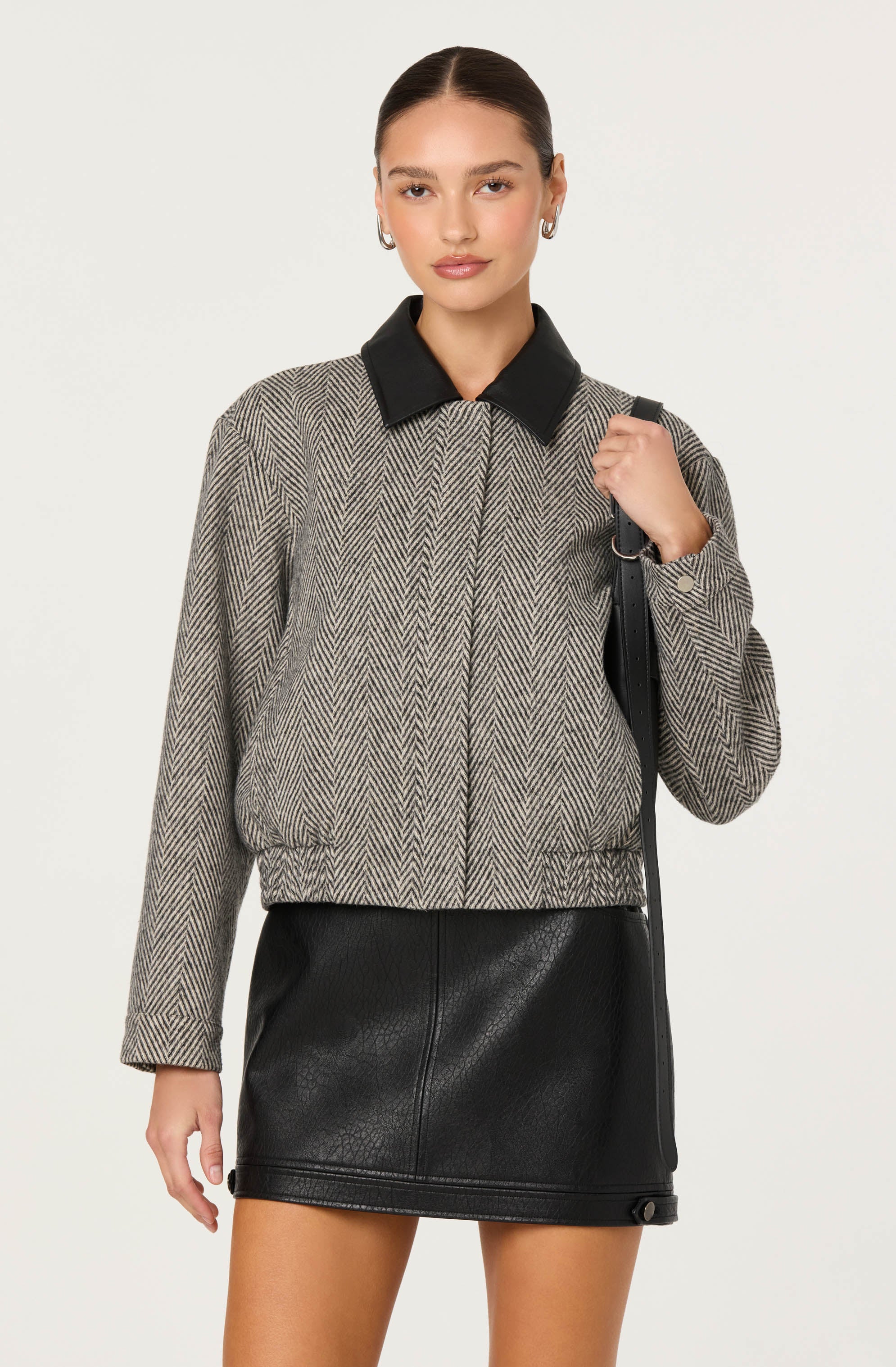 Kareen Faux Leather Mini Skirt - Image 11