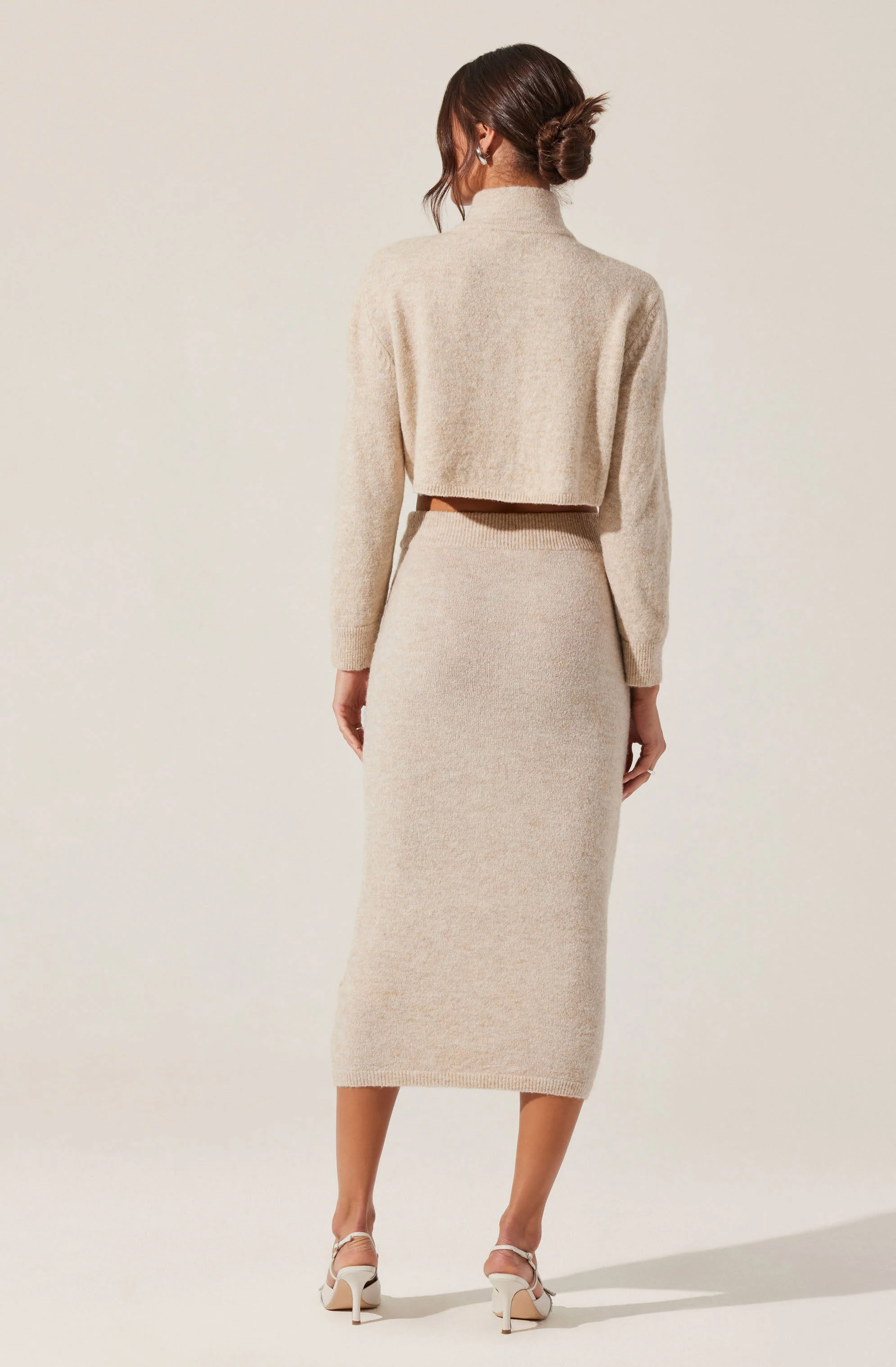 Karsyn Cropped Turtleneck Cardigan - Image 4