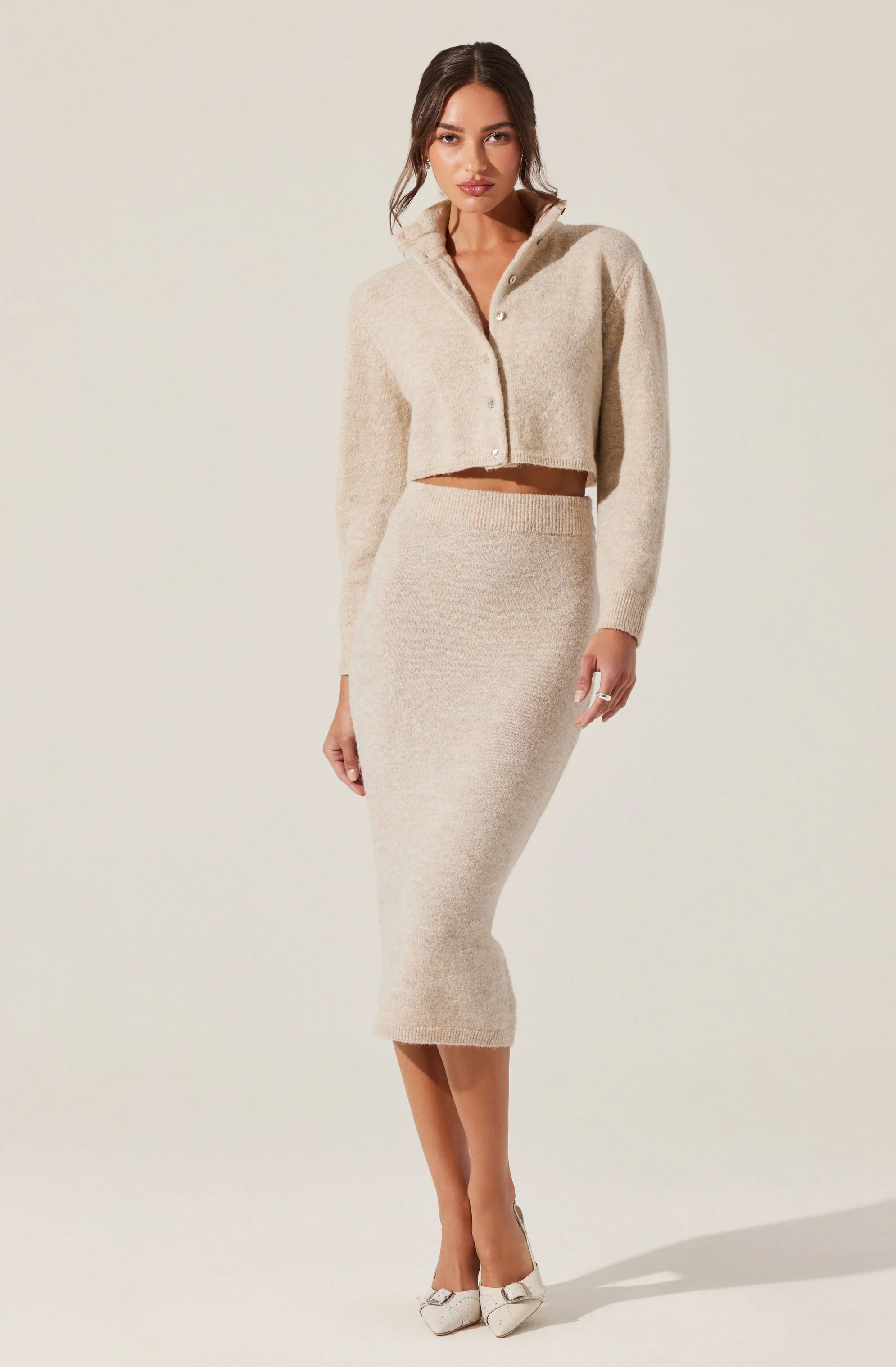 Karsyn Cropped Turtleneck Cardigan - Image 5