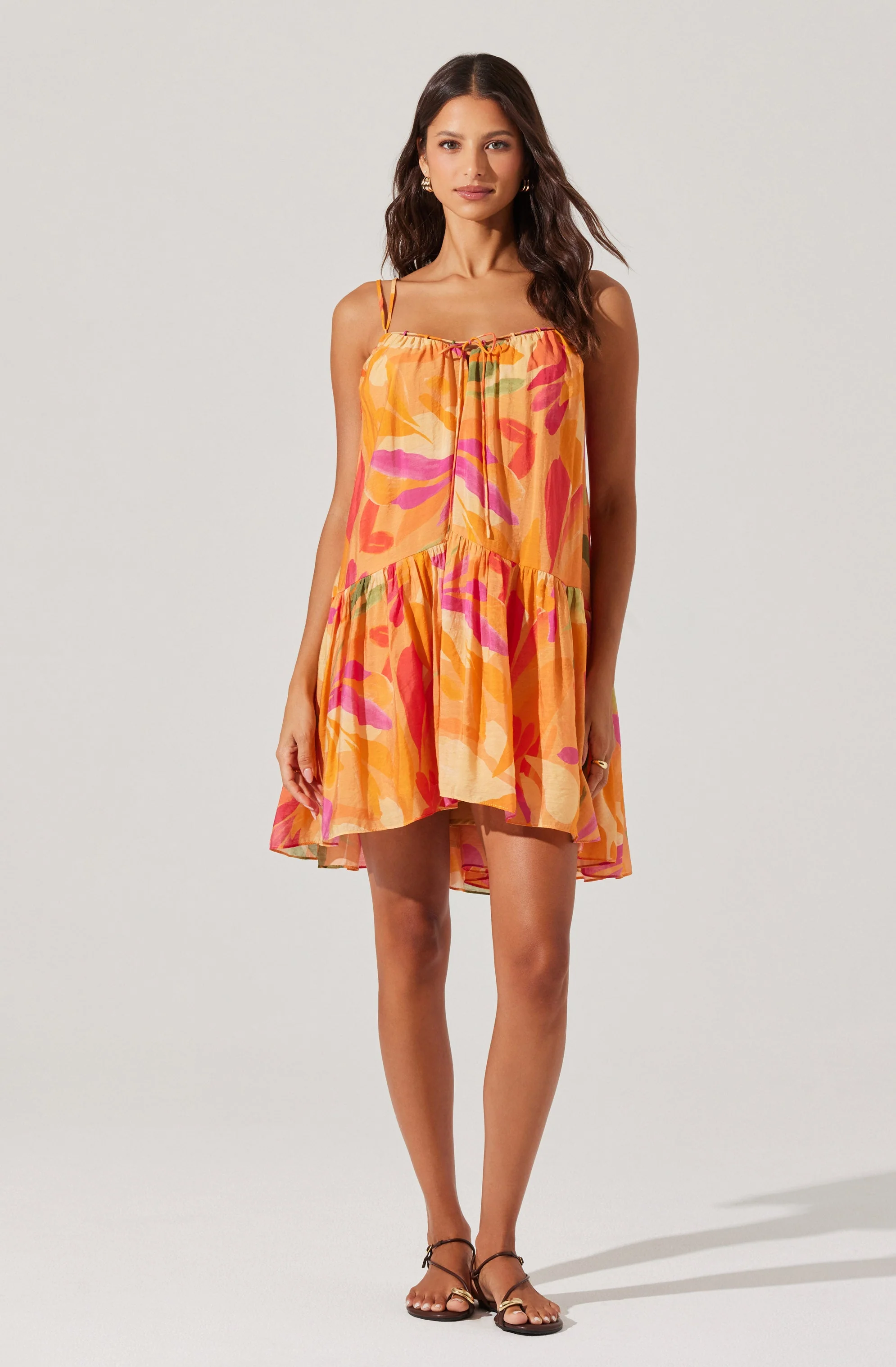 Keala Floral Mini Tent Dress - Image 4