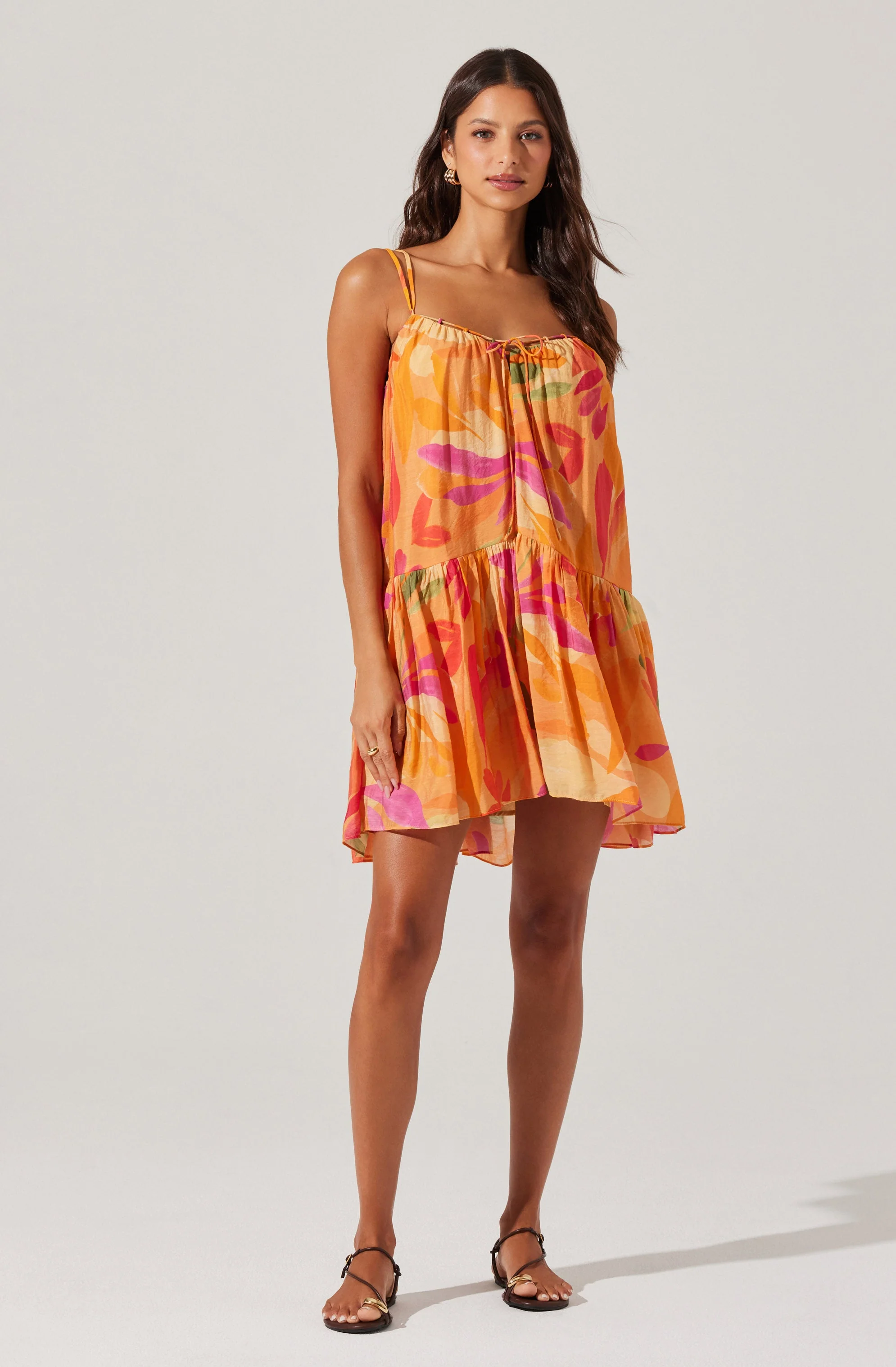 Keala Floral Mini Tent Dress - Image 6