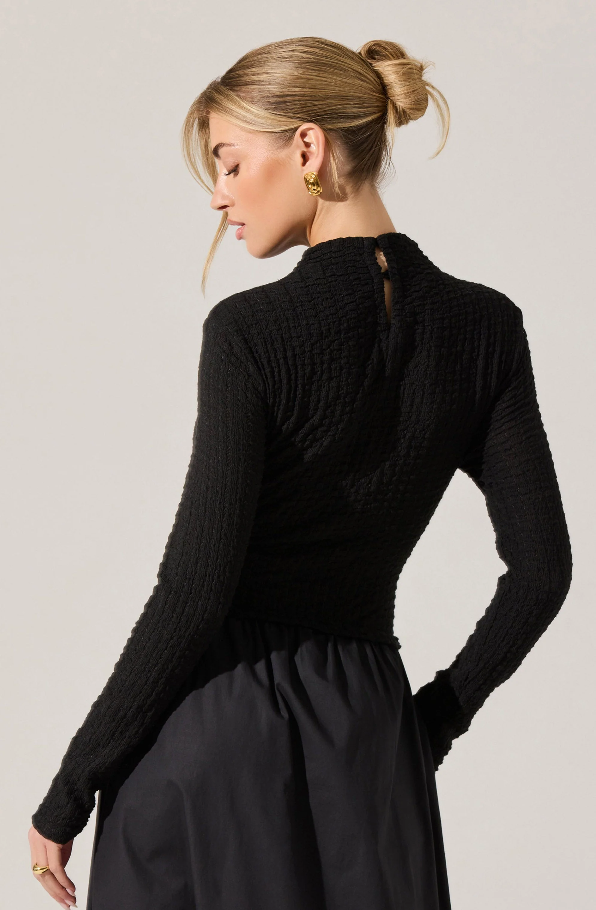 Kearney Mixed Media Midi Dress - Image 3