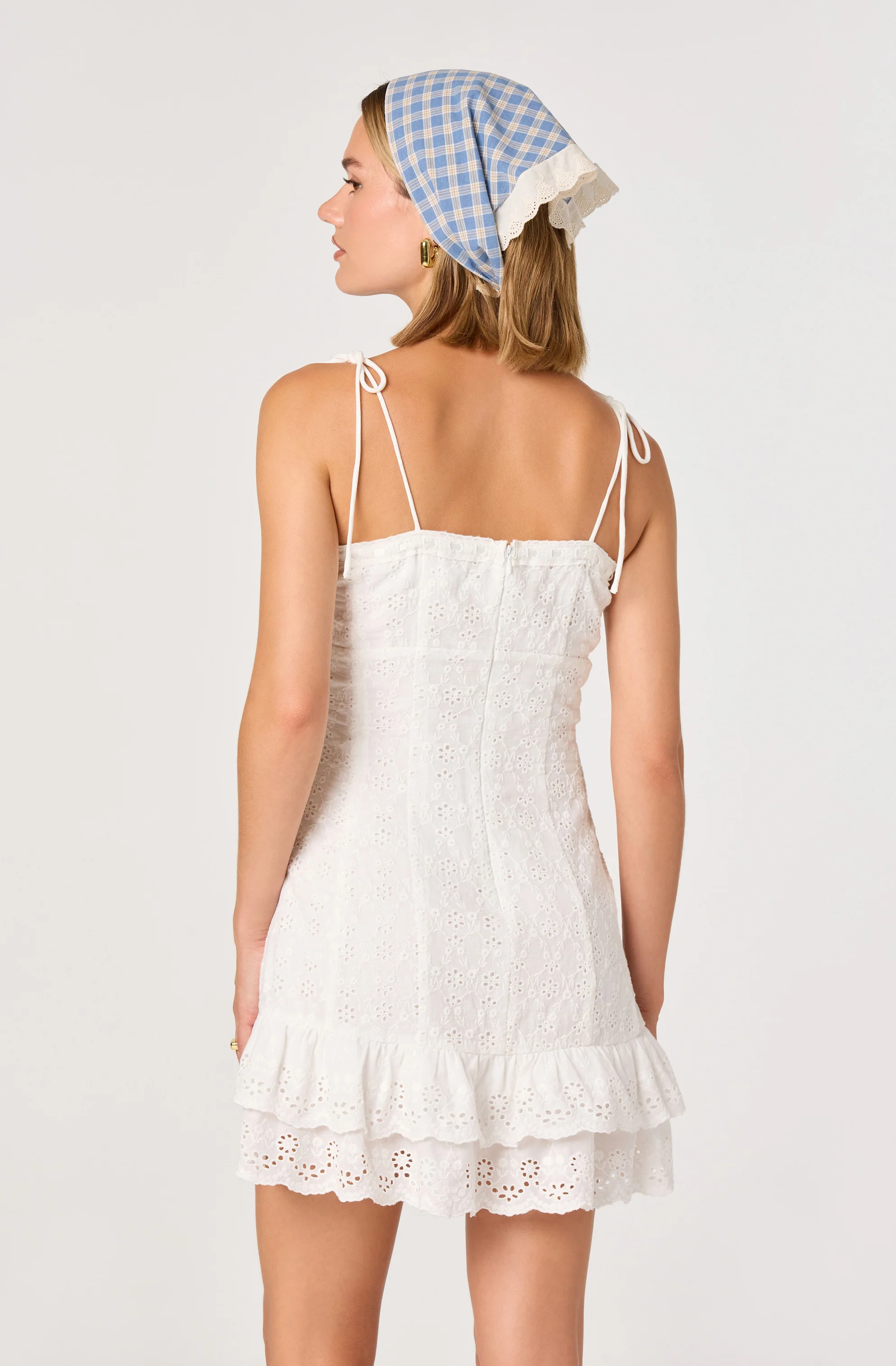 Kelley Eyelet Tie-Strap Mini Dress - Image 10