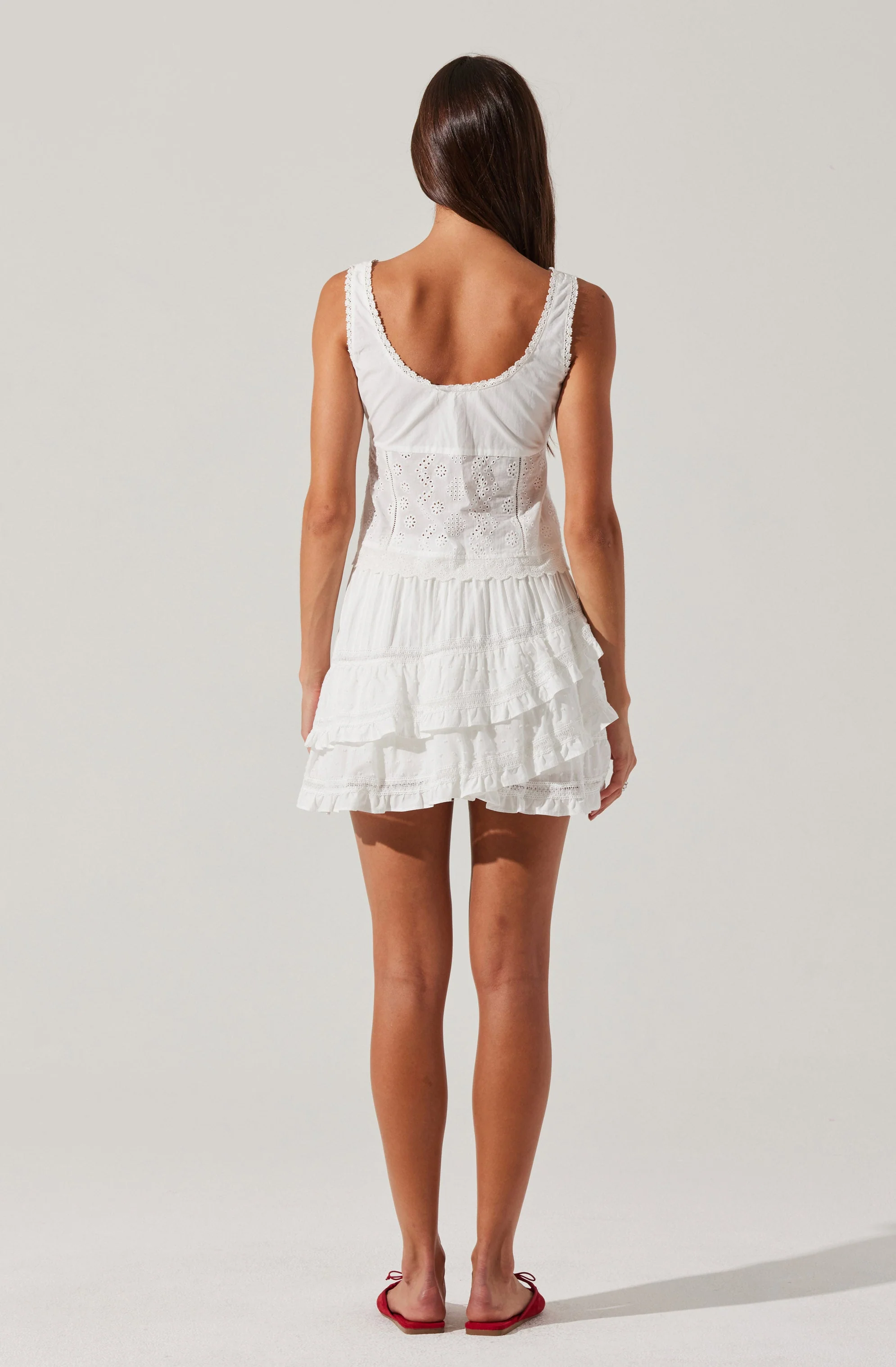 Kensley Eyelet Tie-Front Top - Image 6