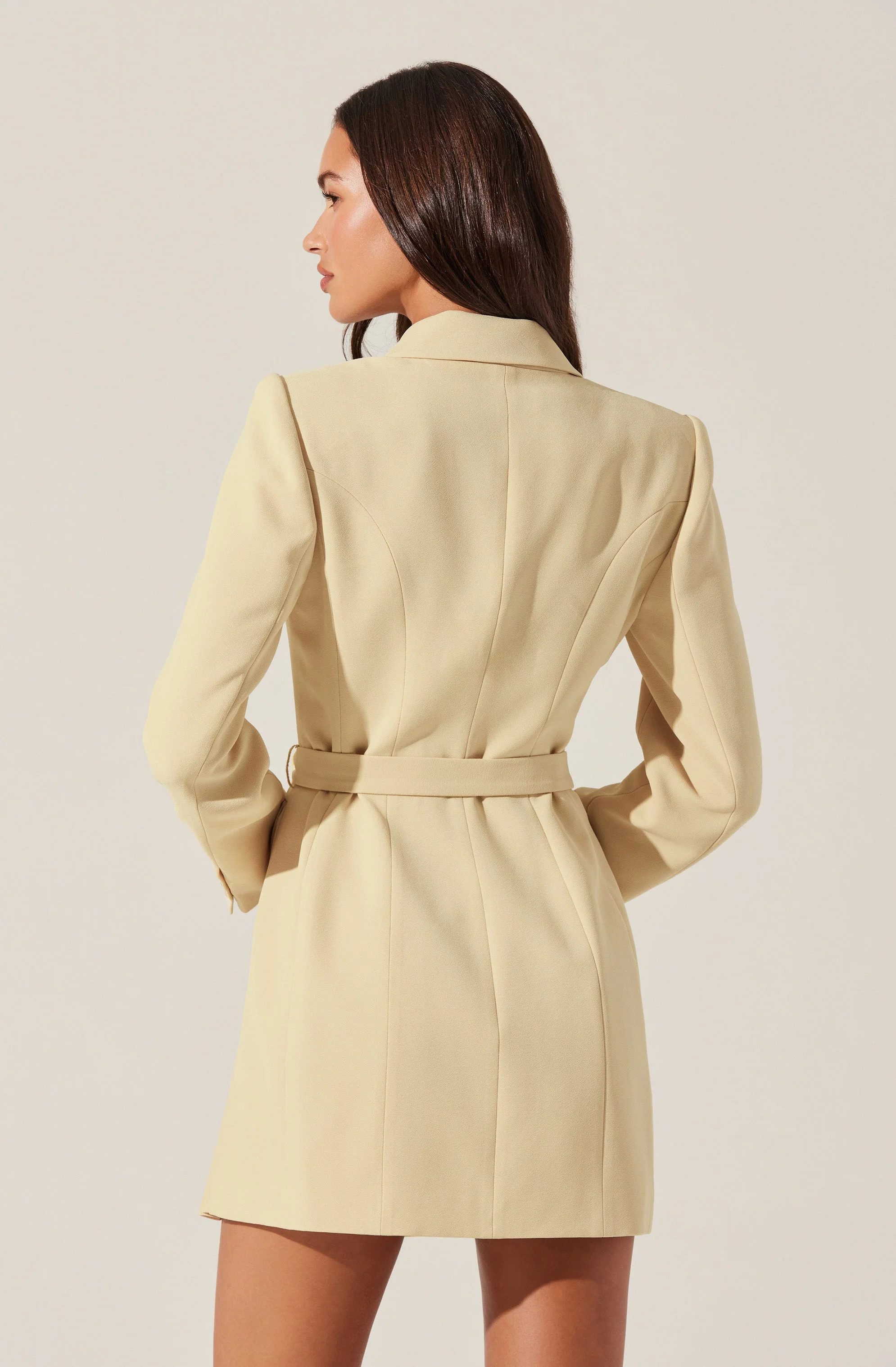 Kesari Pleated Blazer Wrap Dress - Image 12