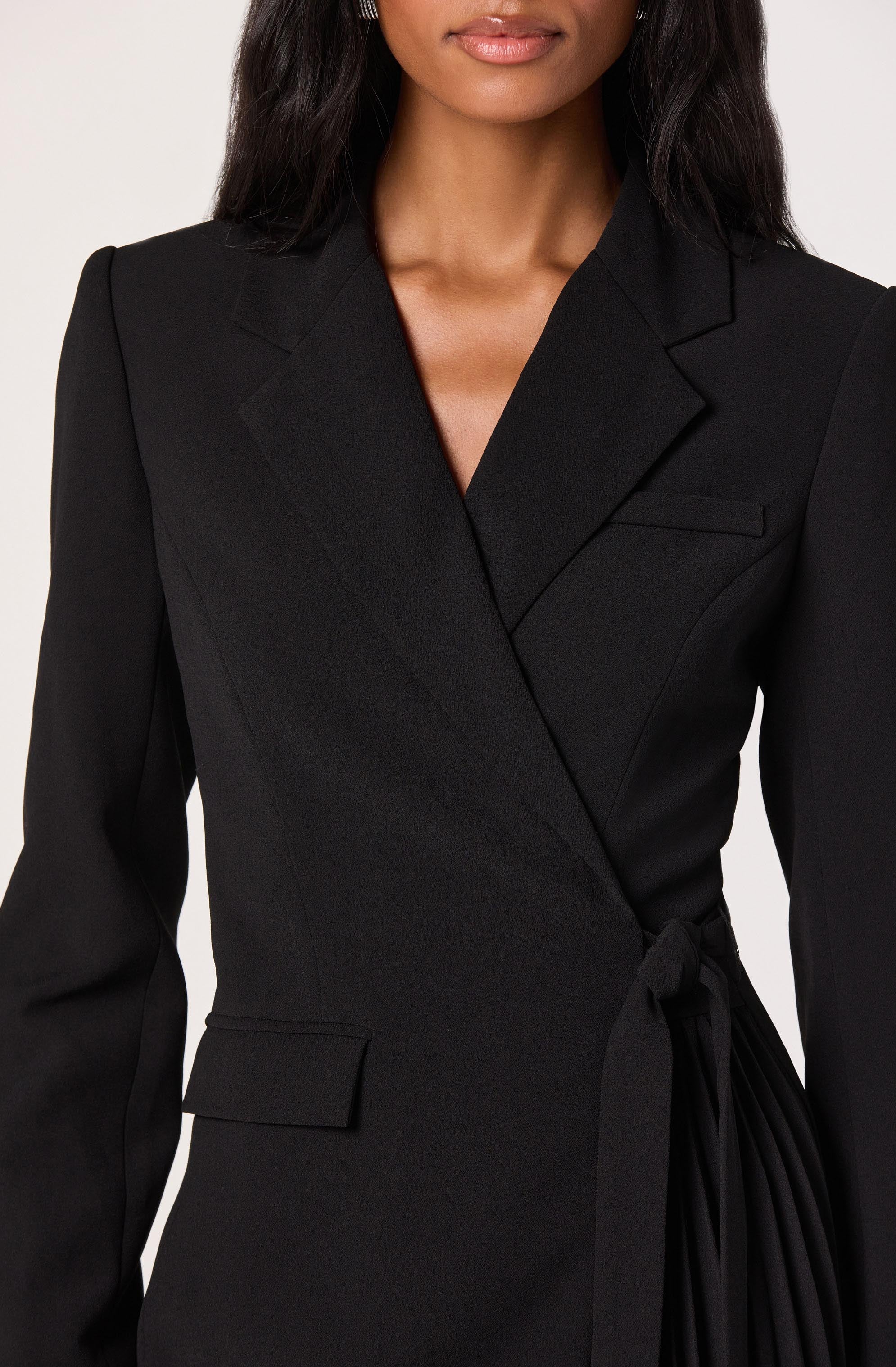 Kesari Pleated Blazer Wrap Dress - Image 5