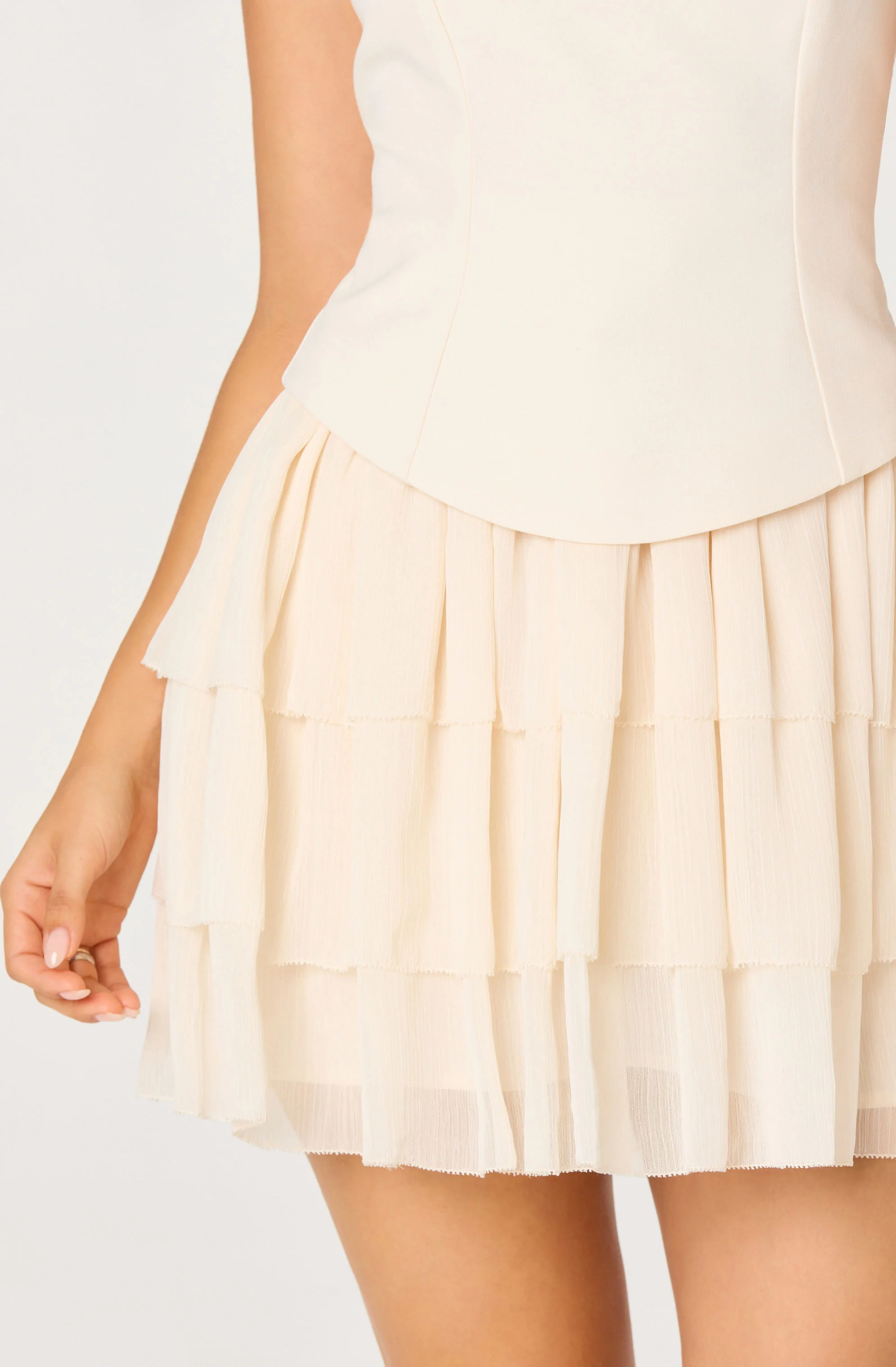 Kiarra Bow Strap Corset Lace-Up Mini Dress - Image 4