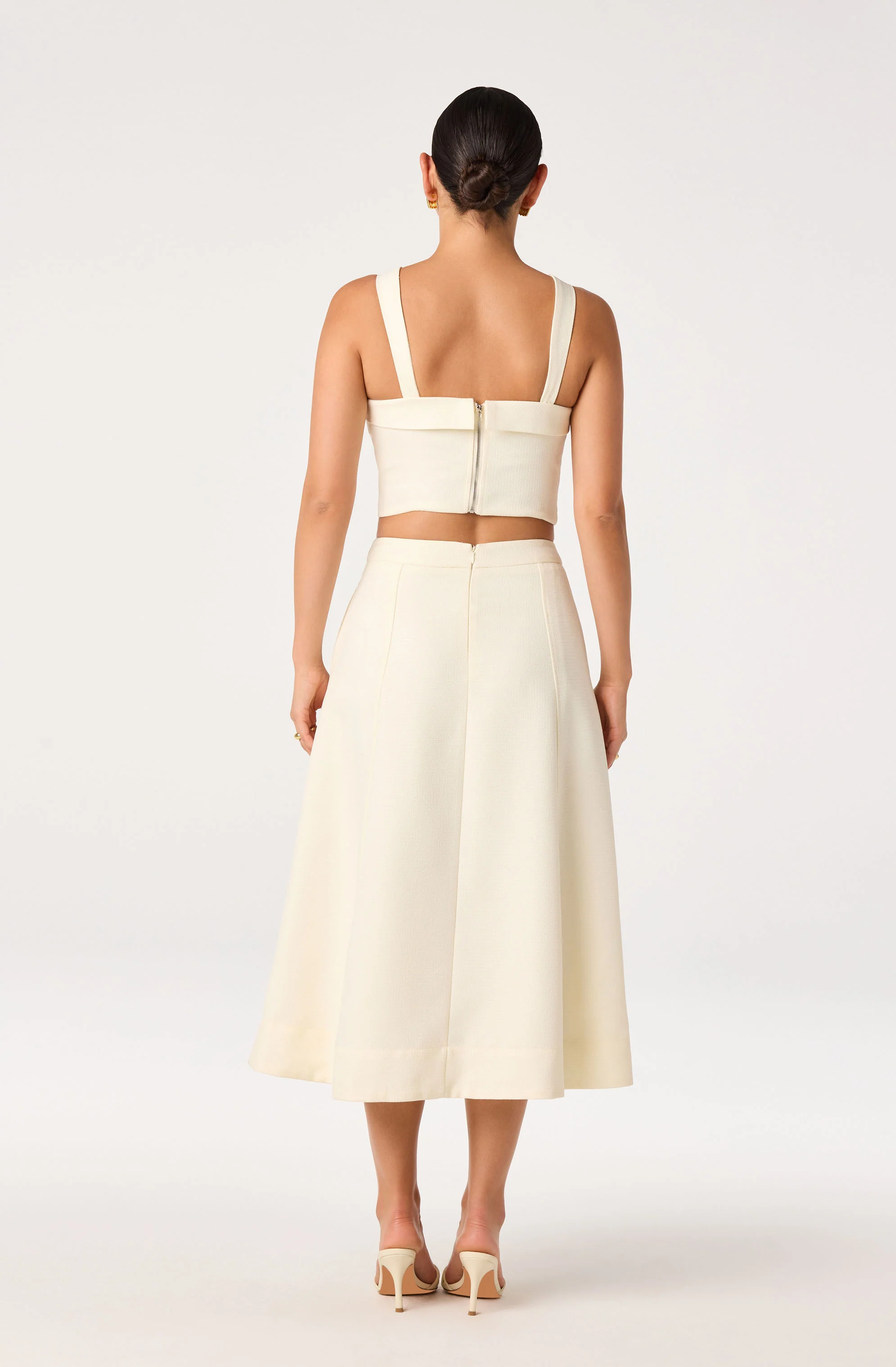 Kinslee A-Line Midi Skirt - Image 3