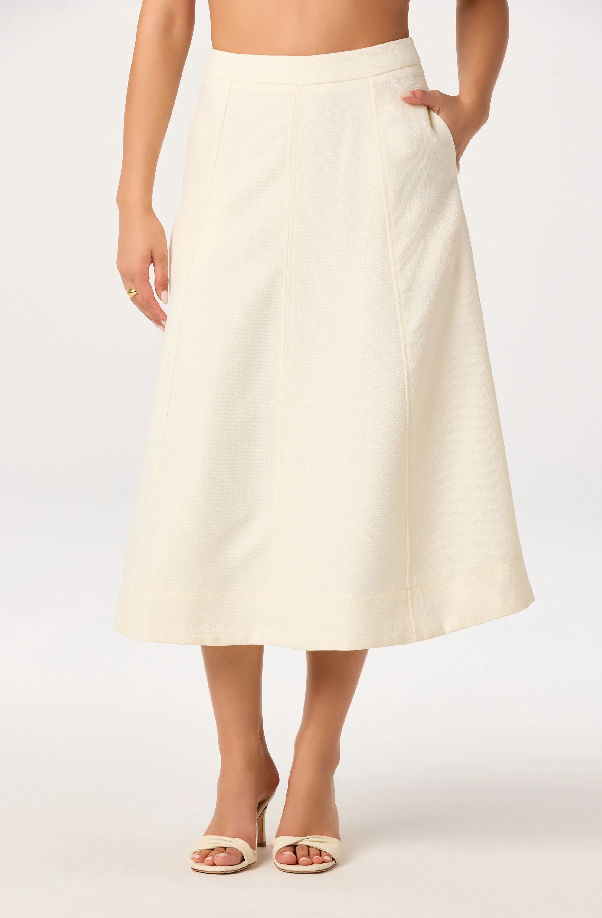 Kinslee A-Line Midi Skirt - Image 4