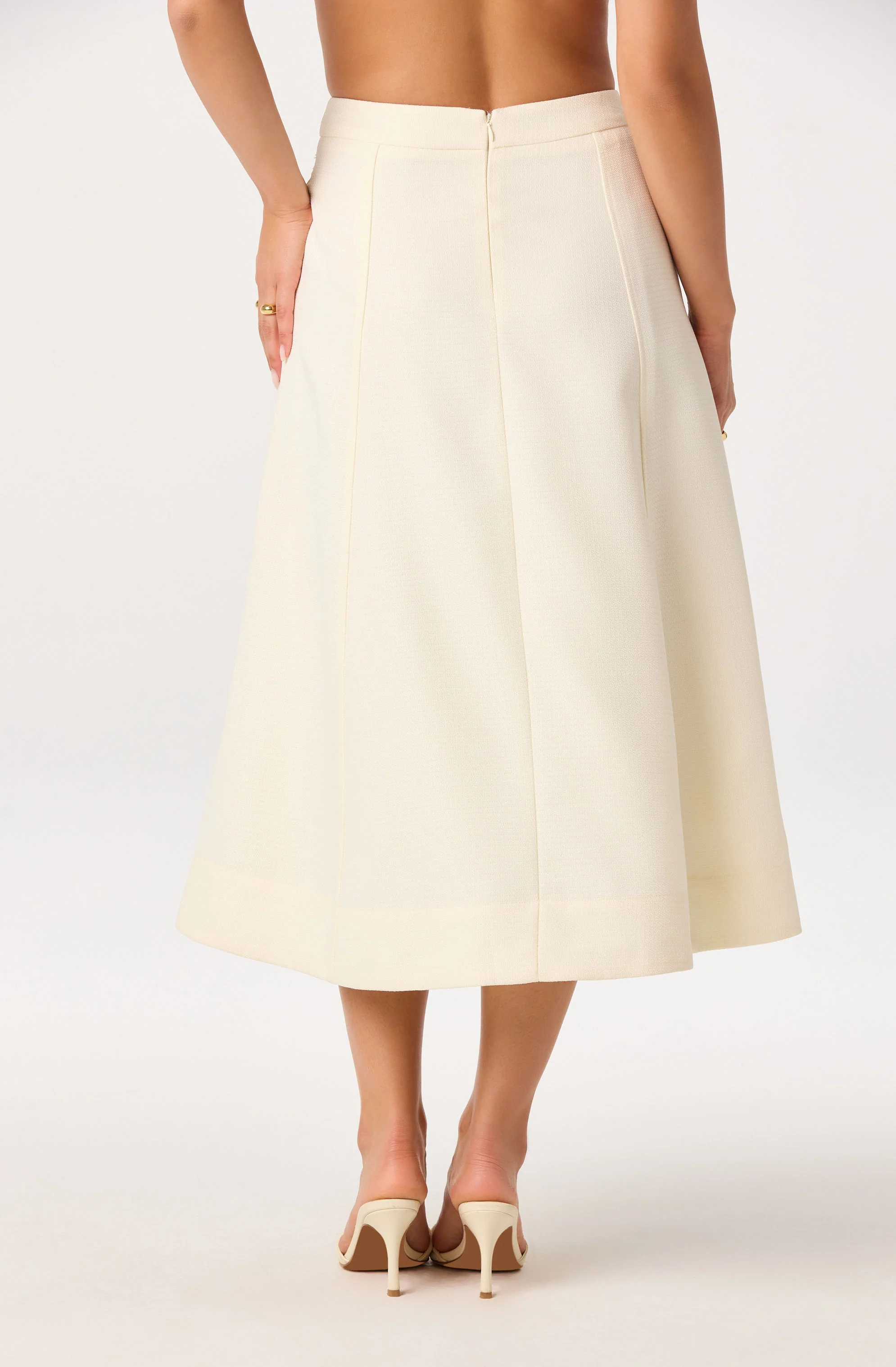 Kinslee A-Line Midi Skirt - Image 5