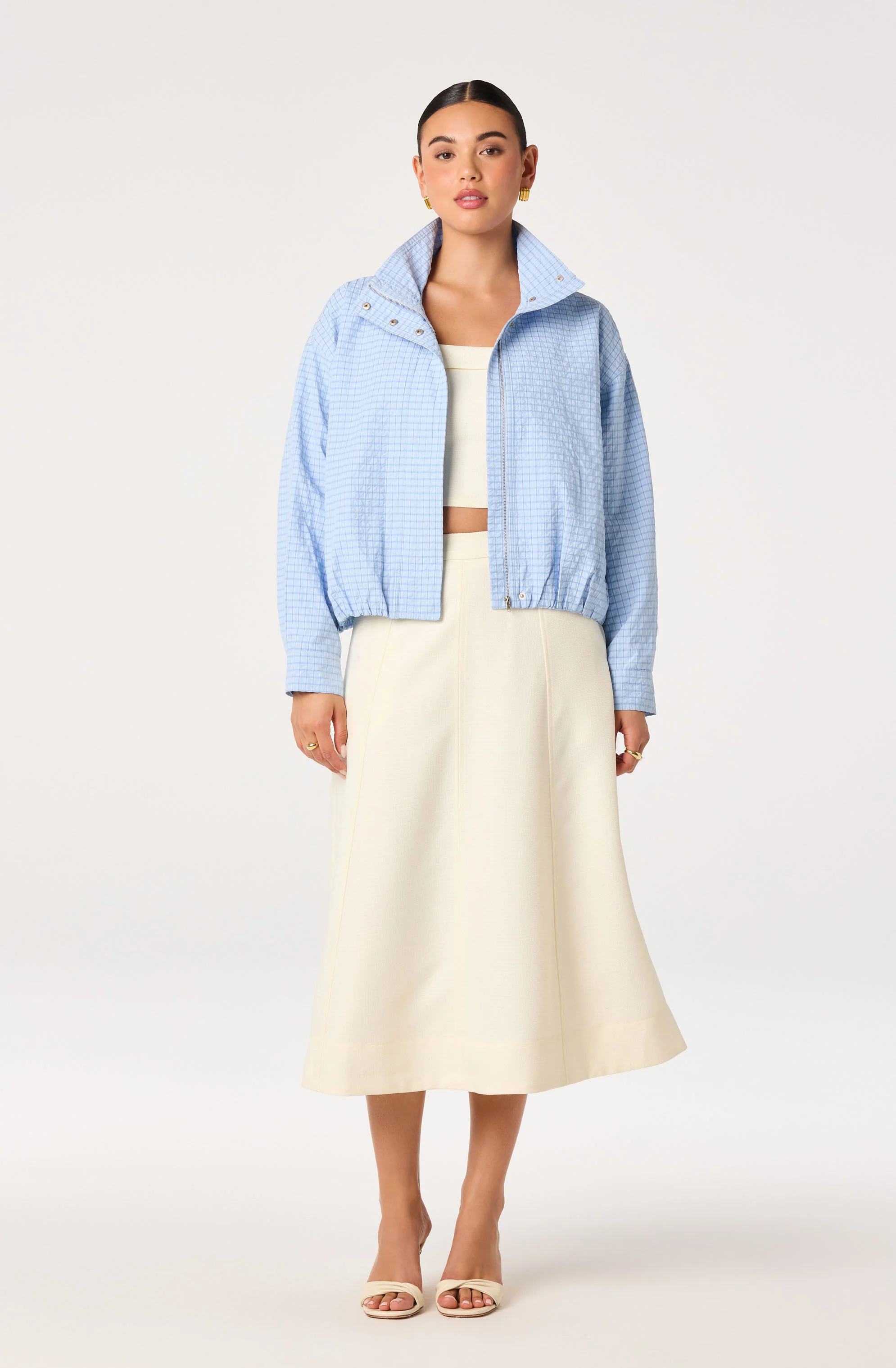 Kinslee A-Line Midi Skirt - Image 6