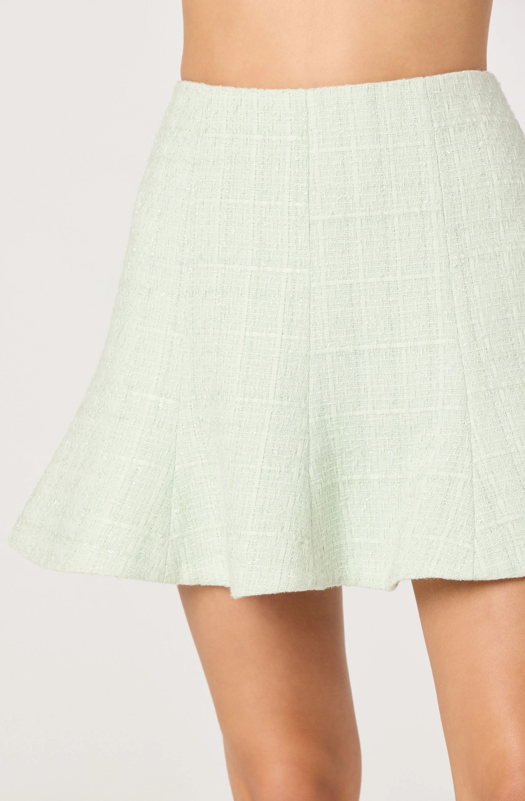 Kiona Sparkly Tweed A-Line Mini Skirt - Image 6