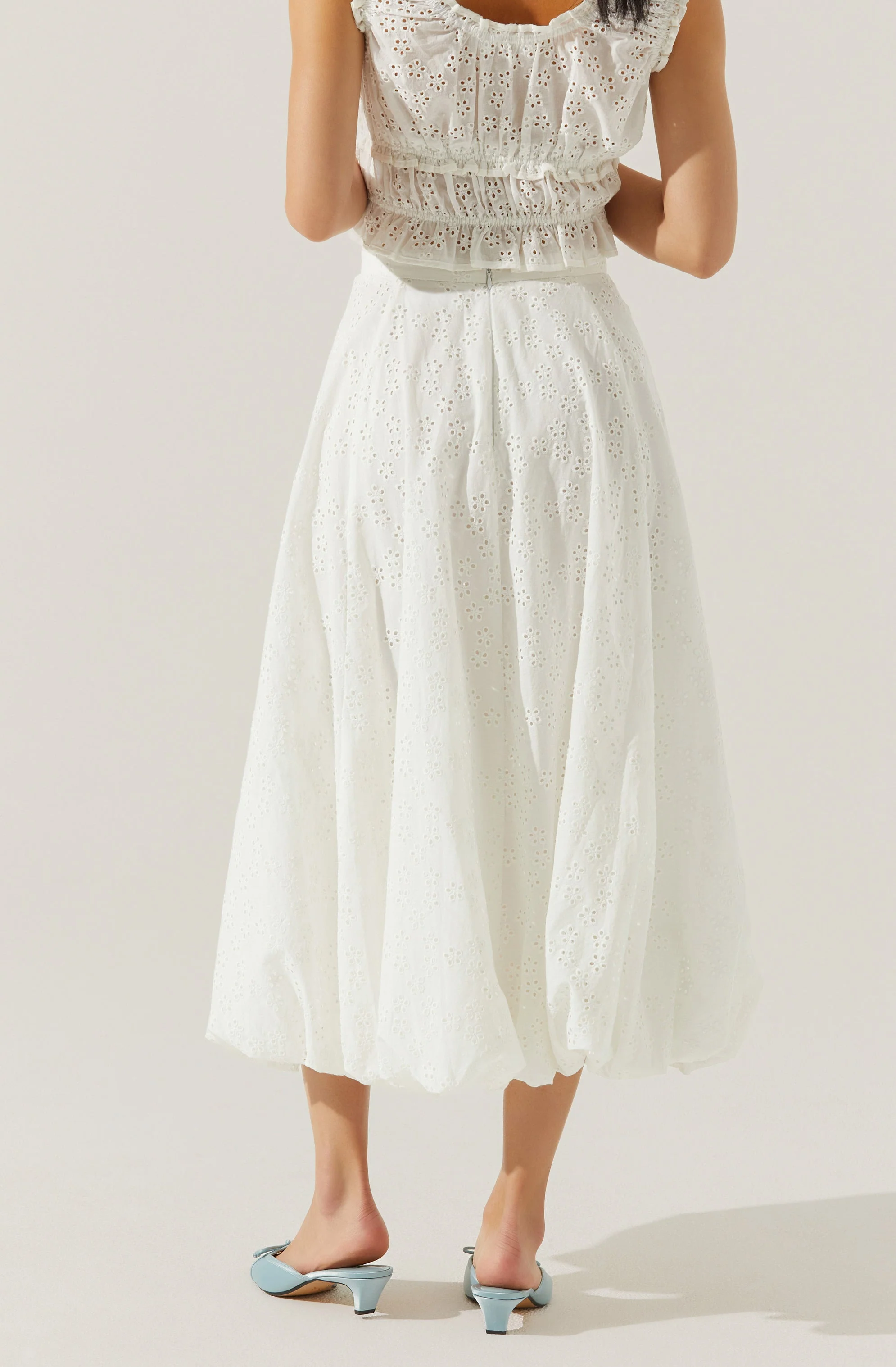 Kissel Eyelet Bubble Maxi Skirt - Image 2