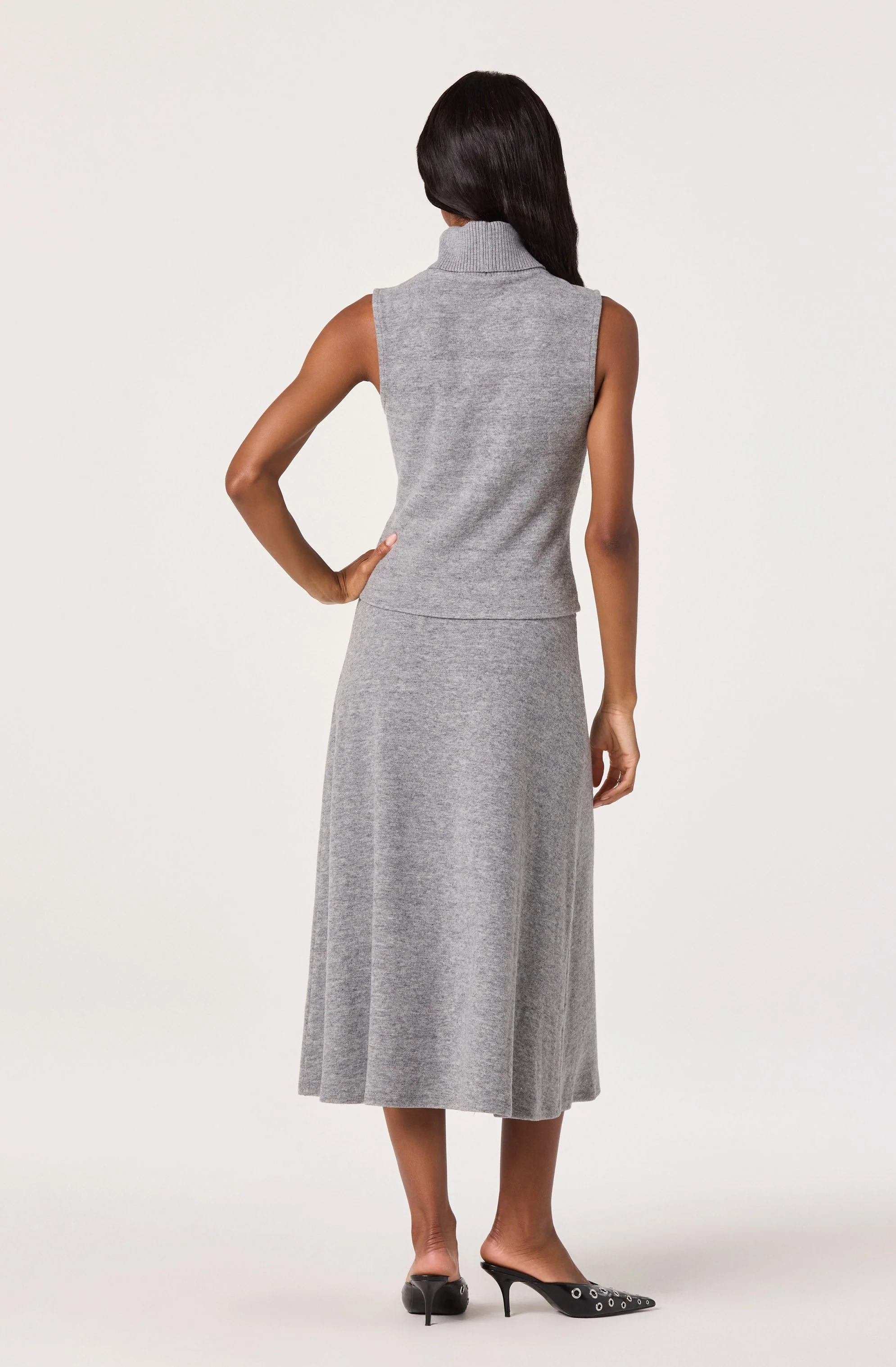Knit A-line Midi Skirt - Image 11