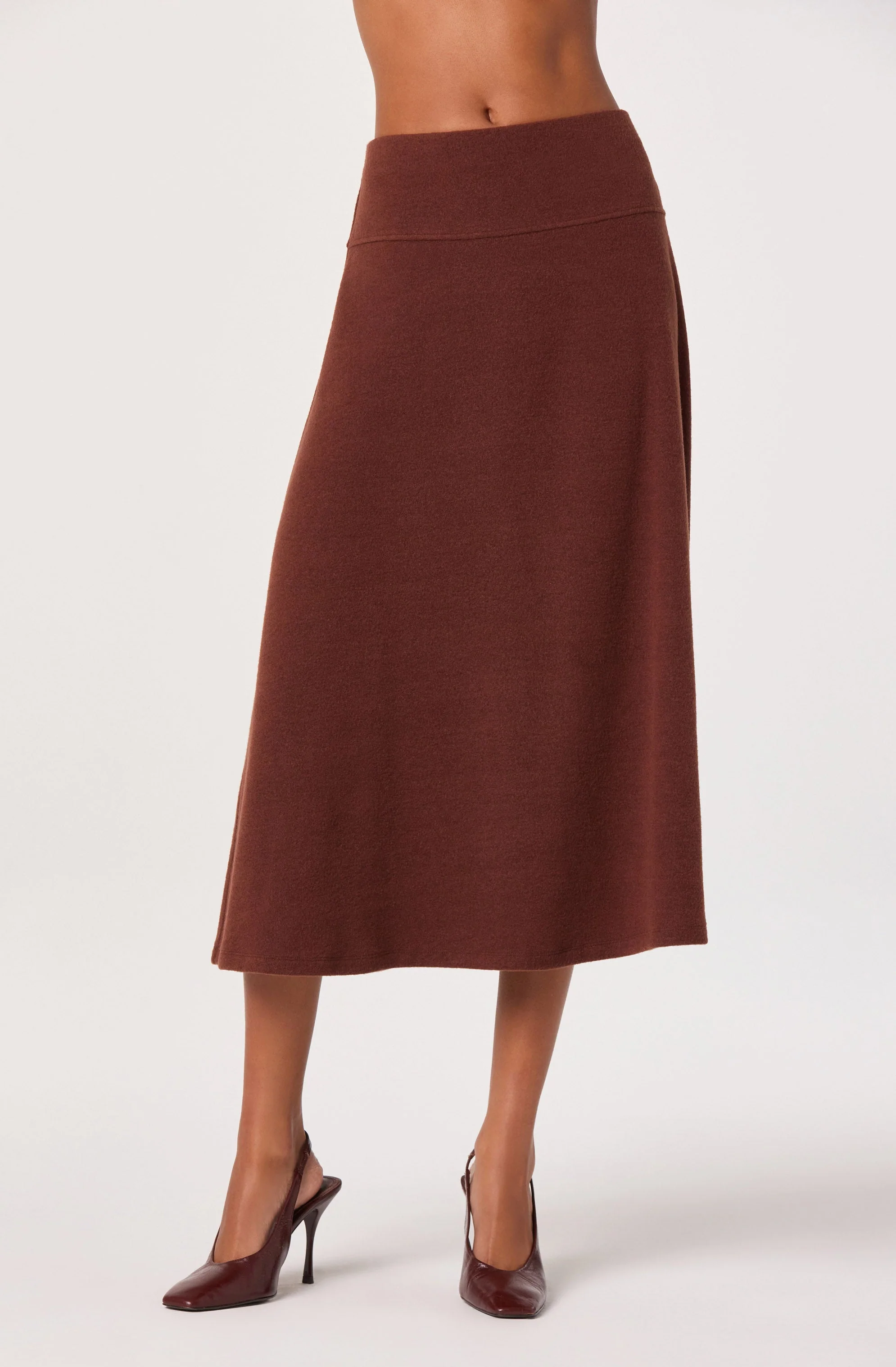 Knit A-line Midi Skirt - Image 15