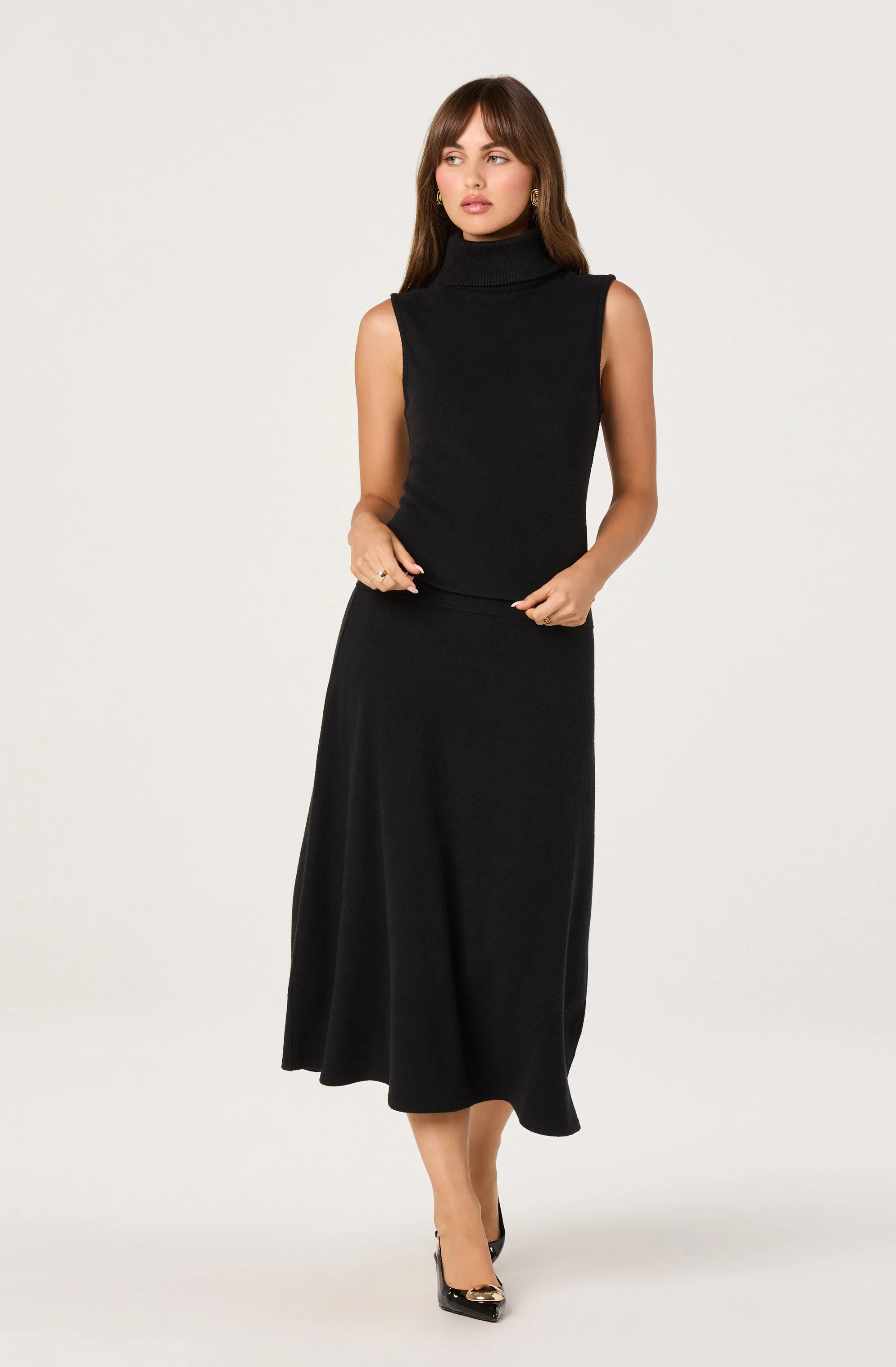 Knit A-line Midi Skirt - Image 4