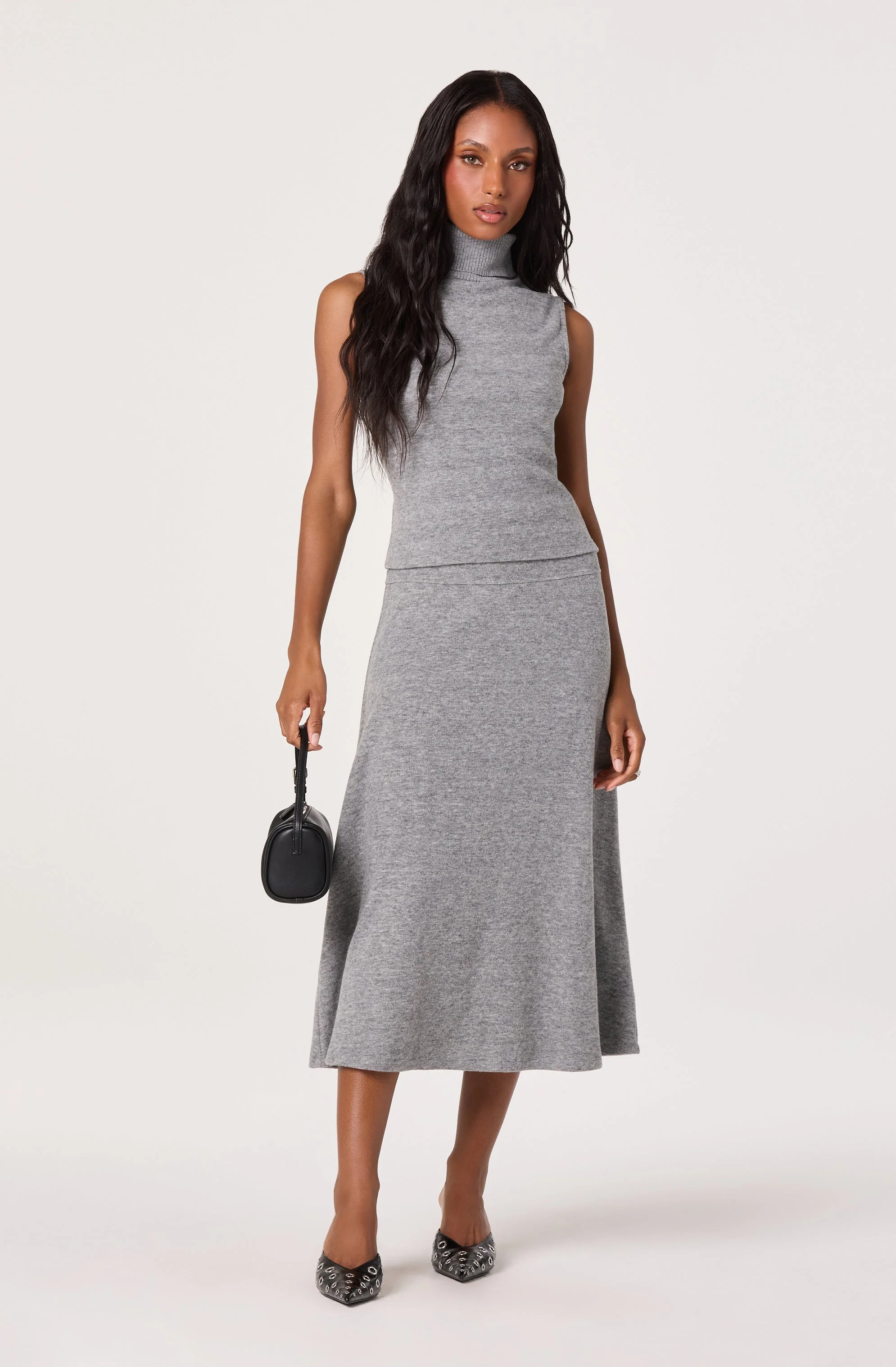 Knit A-line Midi Skirt - Image 7