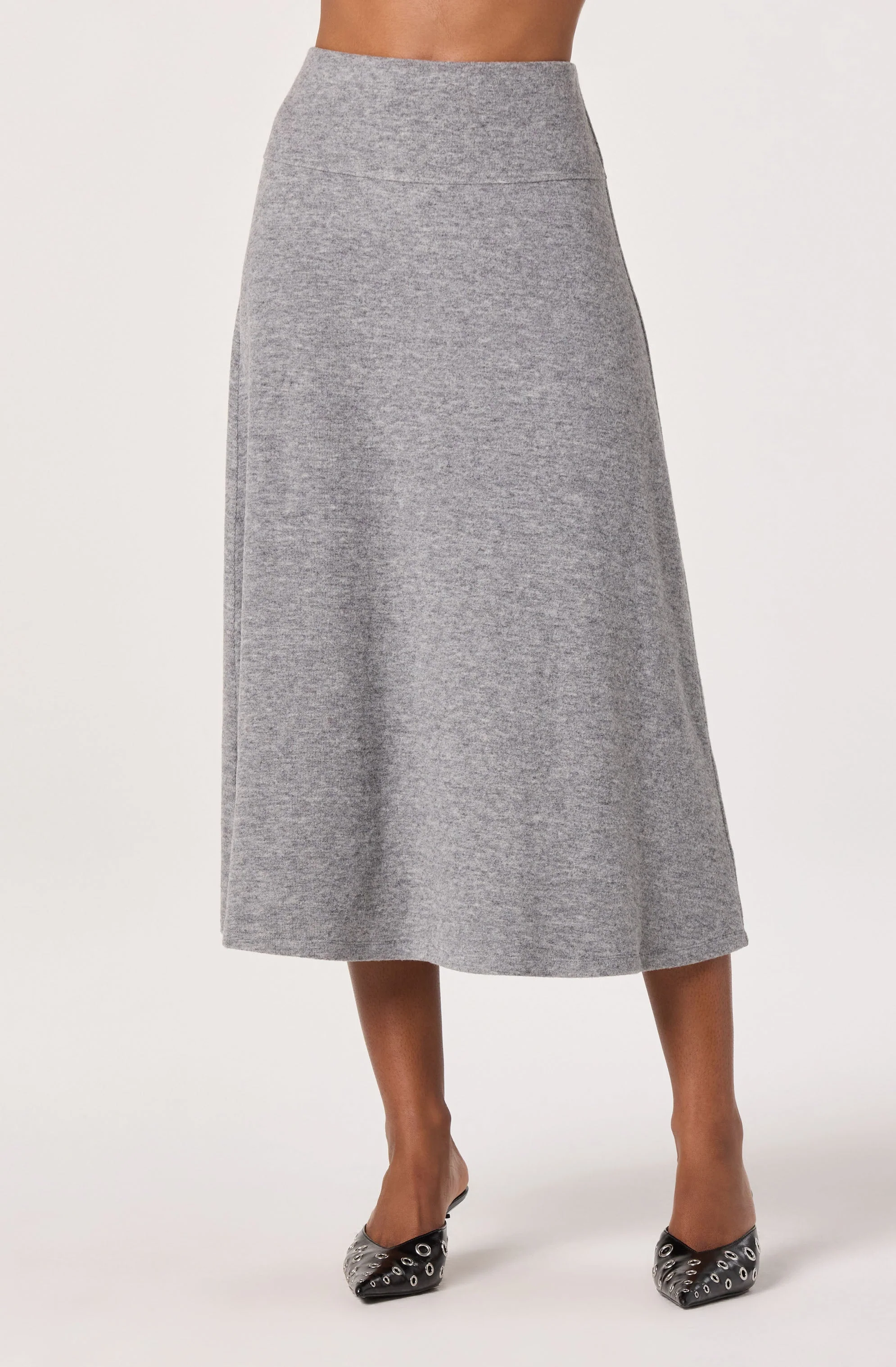 Knit A-line Midi Skirt - Image 8