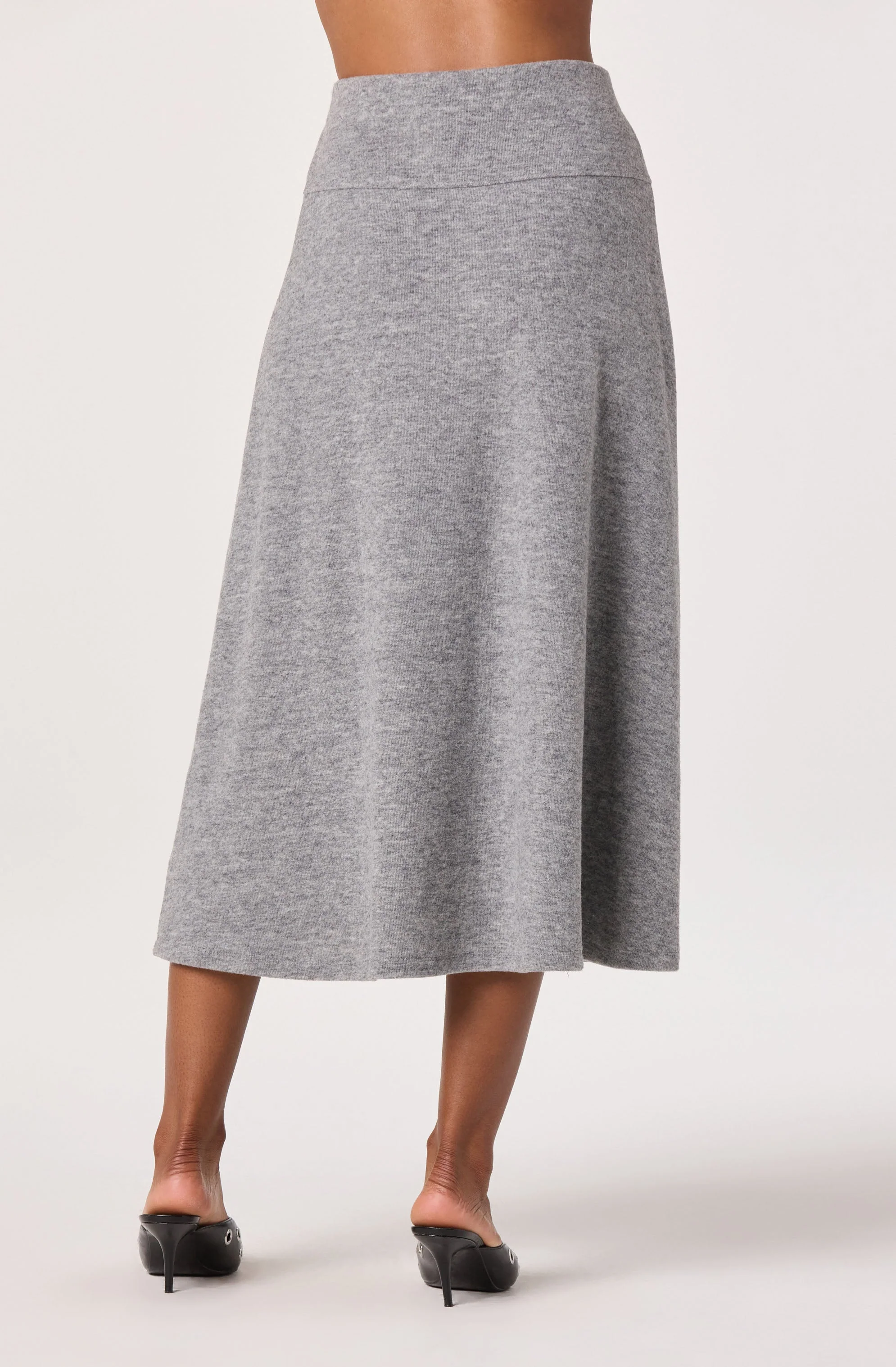 Knit A-line Midi Skirt - Image 9