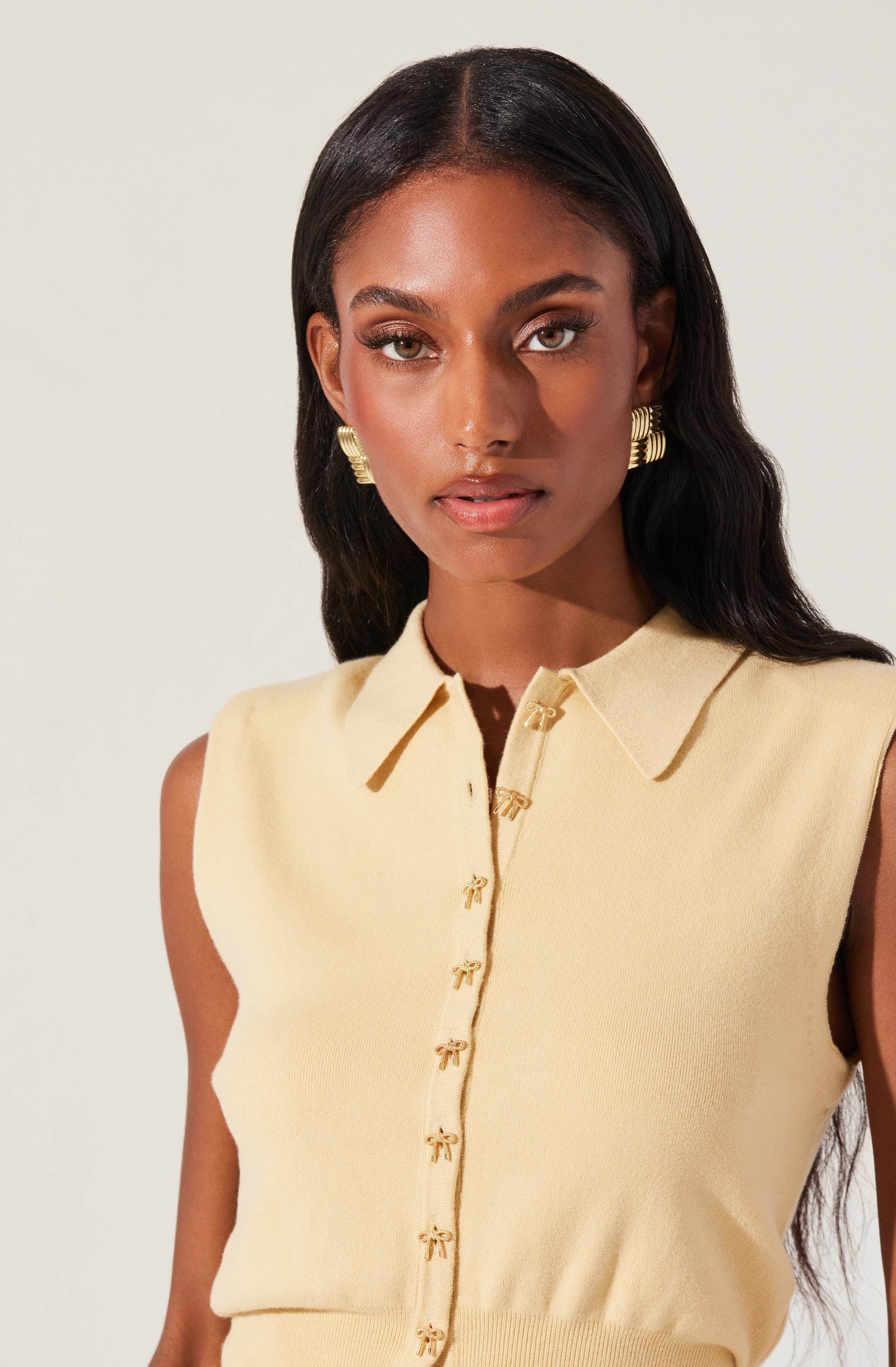 Kori Bow Embellished Sweater Top - Image 3