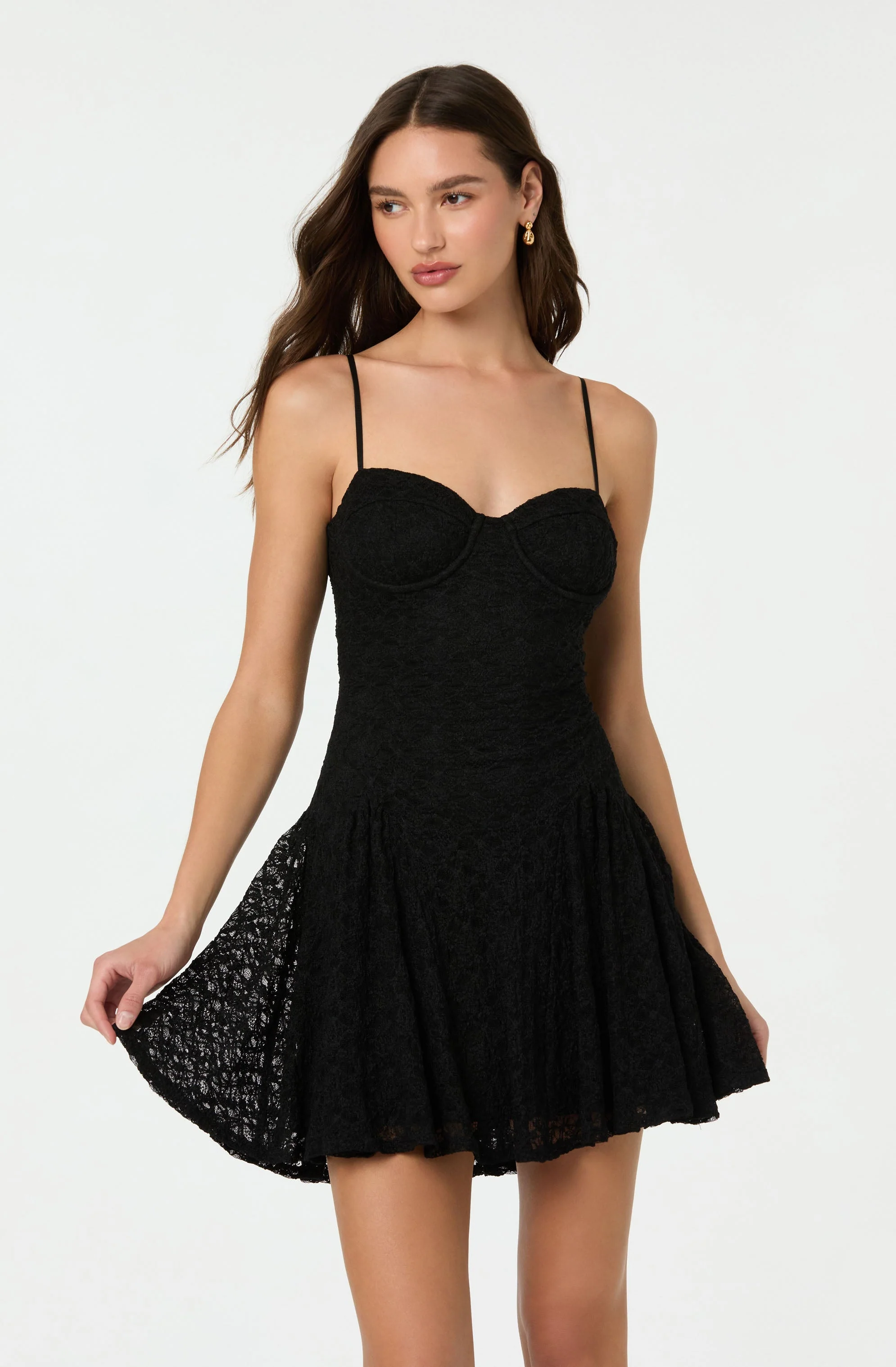 Lace Bustier Mini Dress - Image 2
