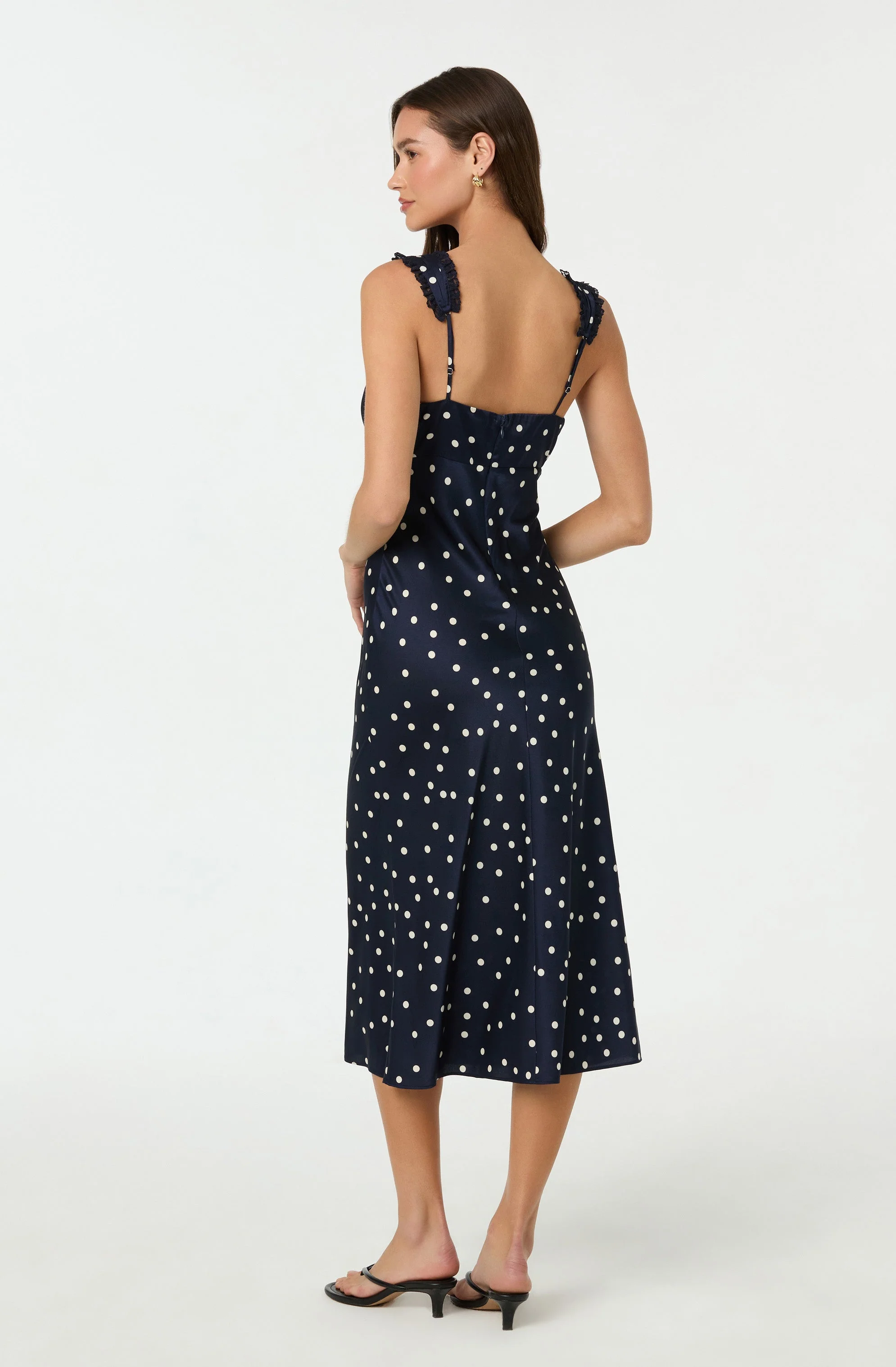 Lace Trim Midi Slip Dress - Image 12
