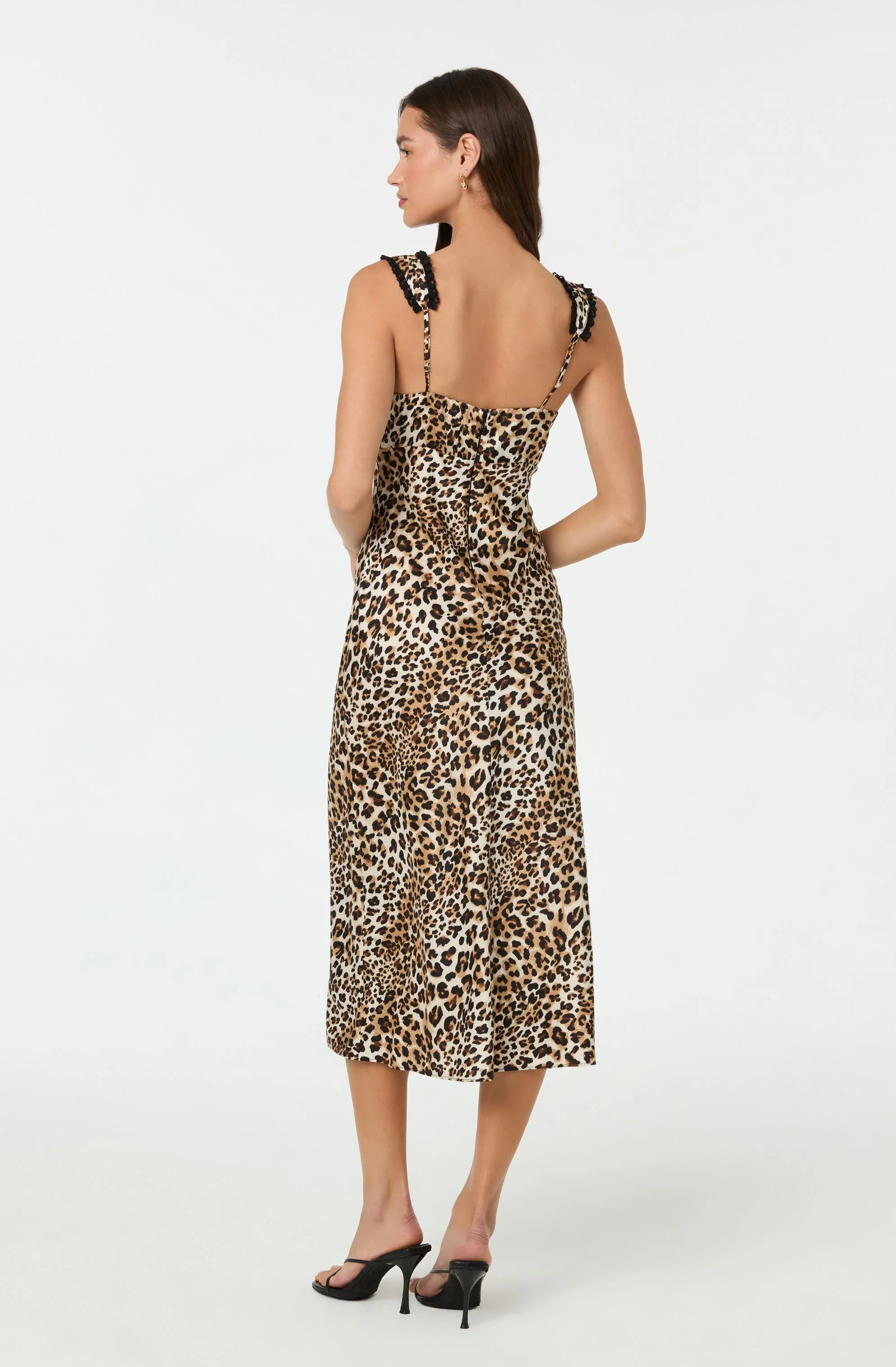 Lace Trim Midi Slip Dress - Image 6