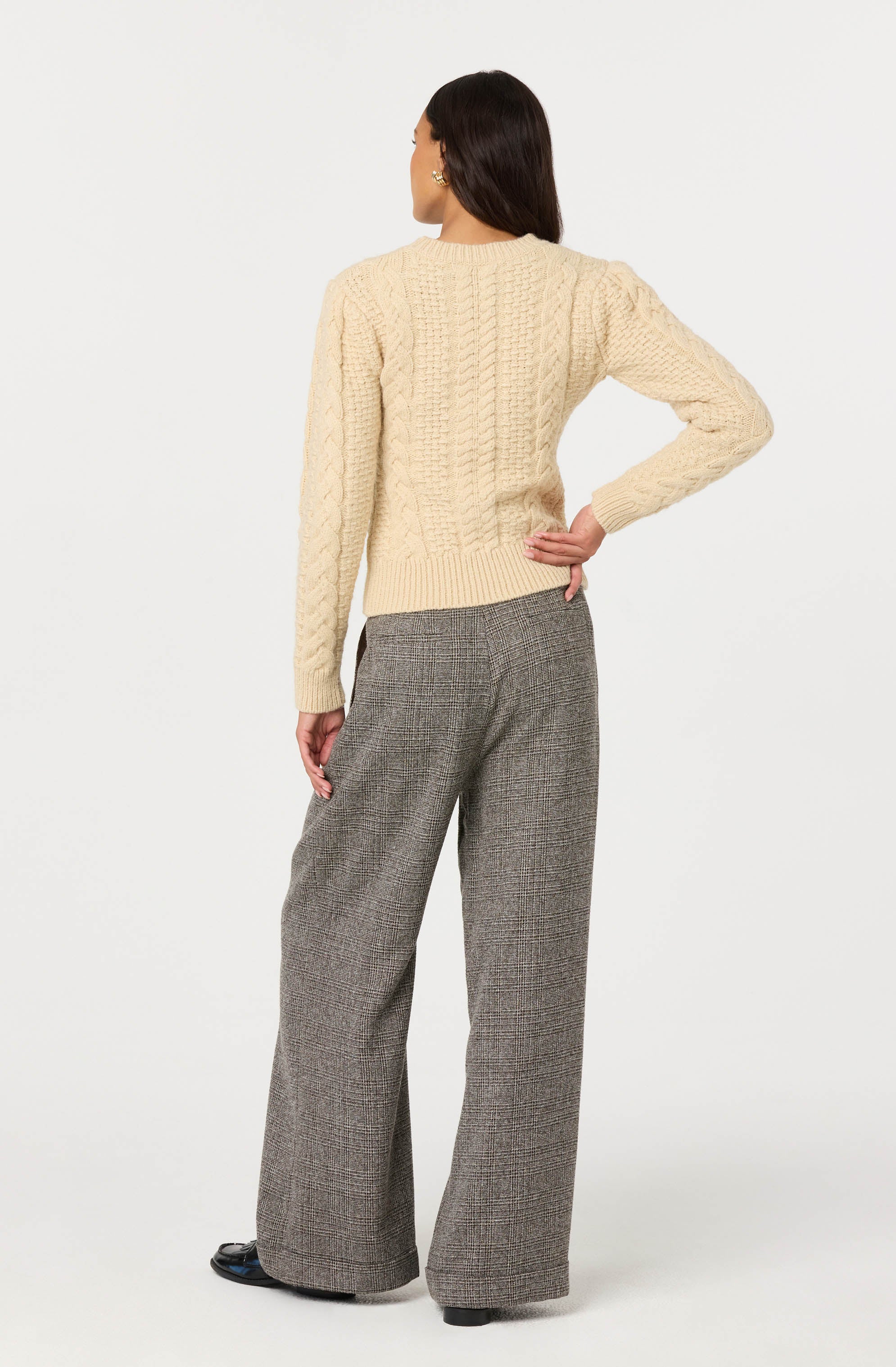 Lanie Relaxed Tweed Trousers - Image 2
