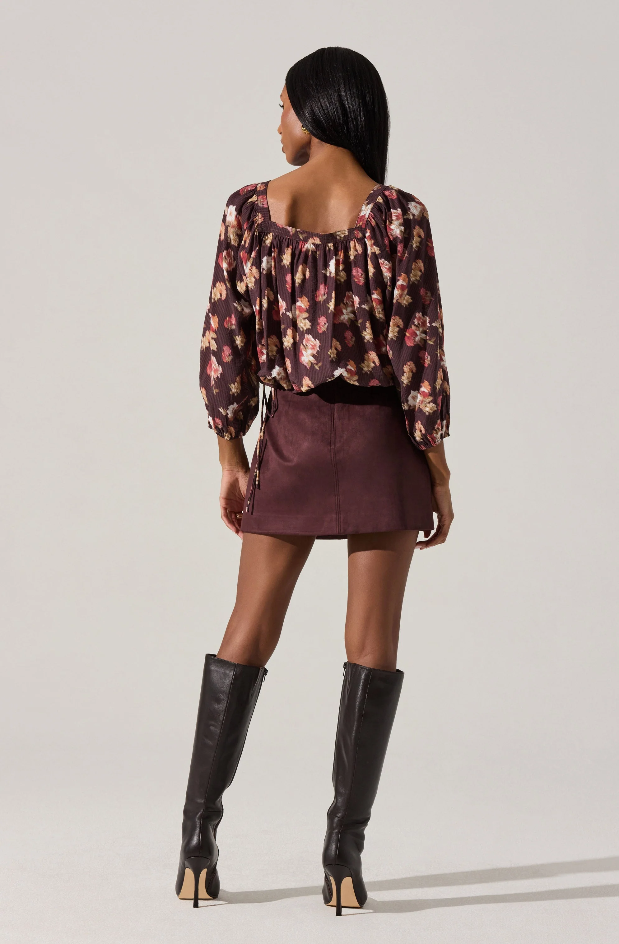 Laudine Faux Suede Mini Skirt - Image 11