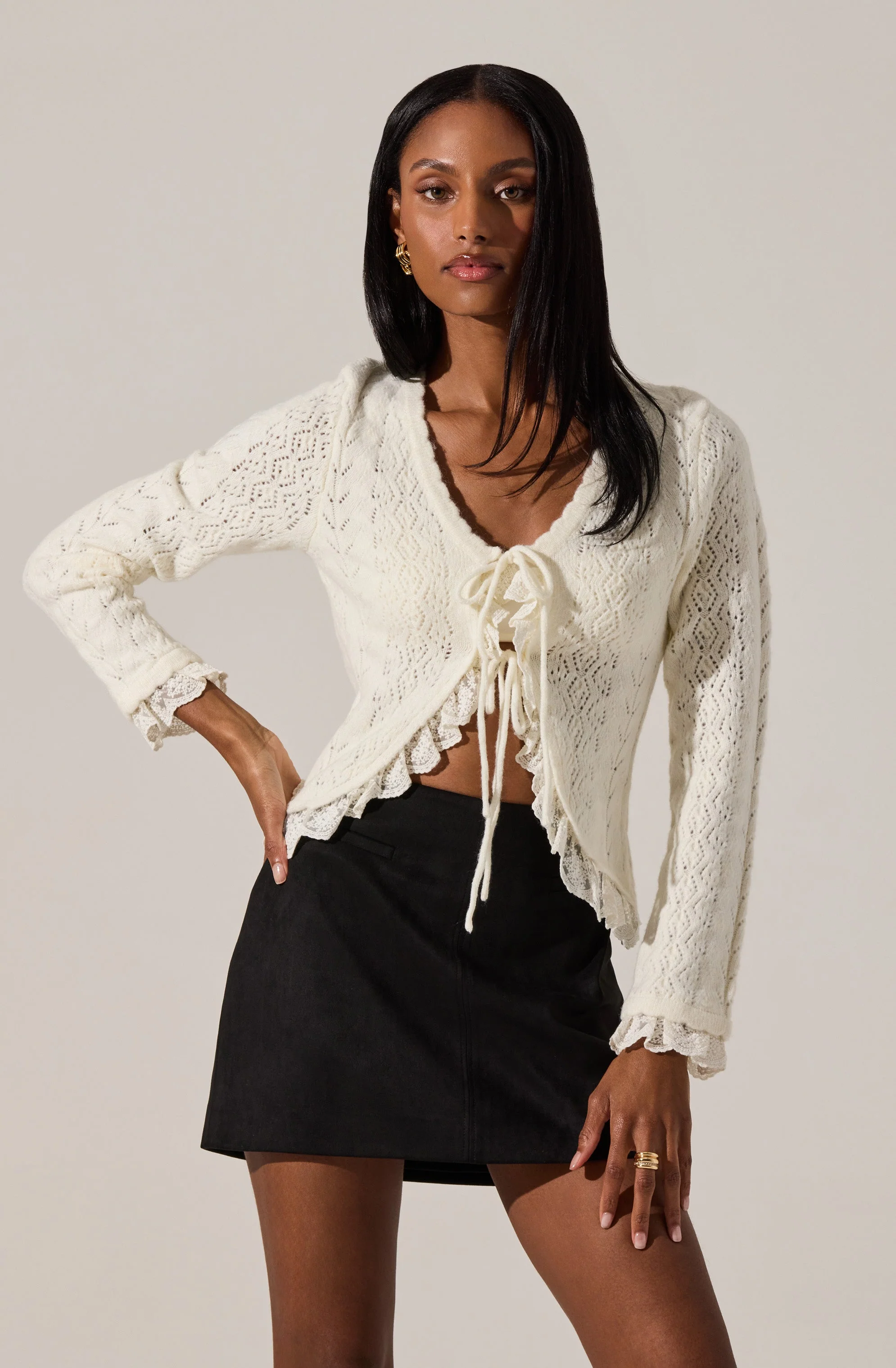 Laudine Faux Suede Mini Skirt - Image 5
