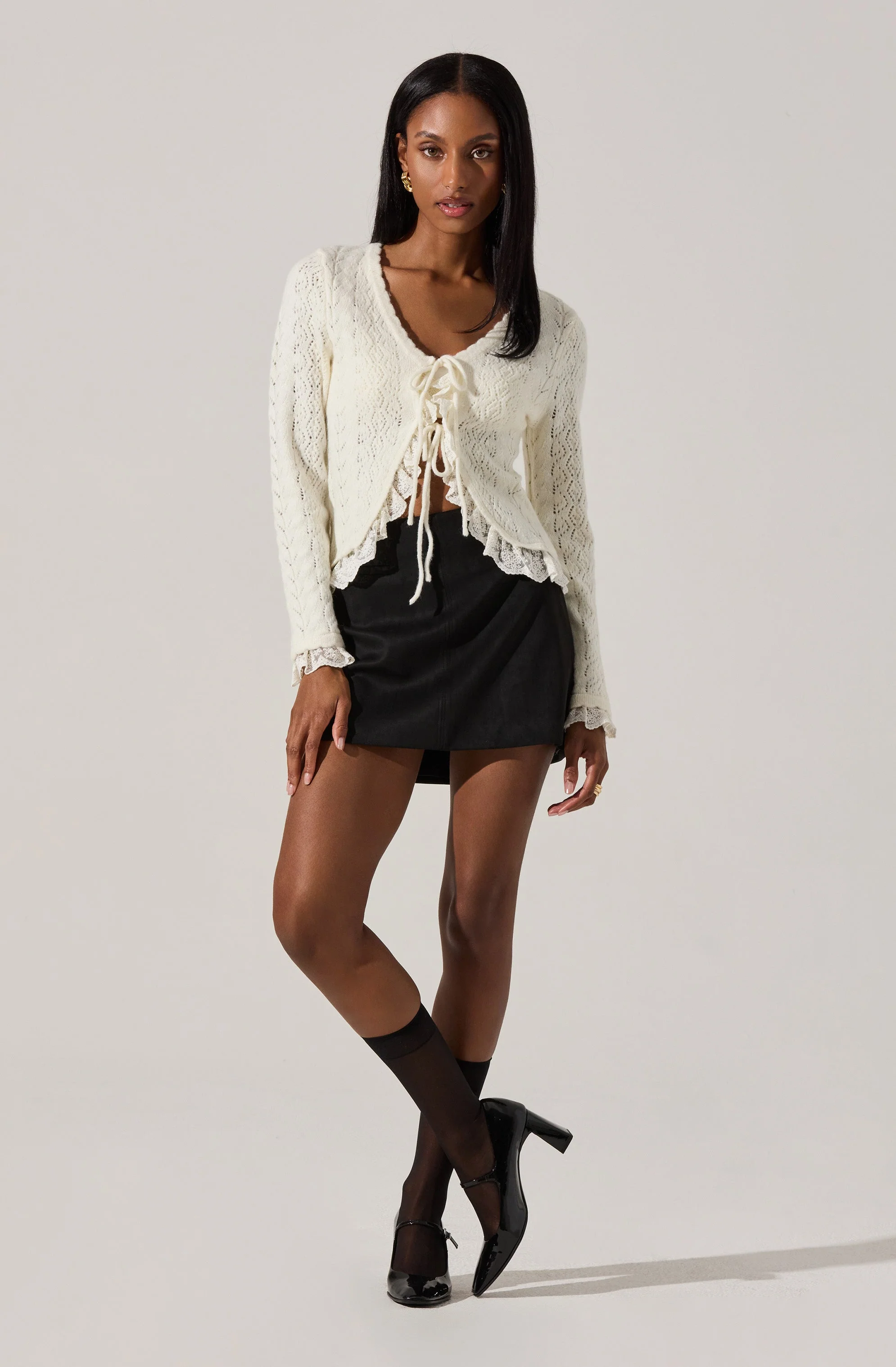 Laudine Faux Suede Mini Skirt - Image 6