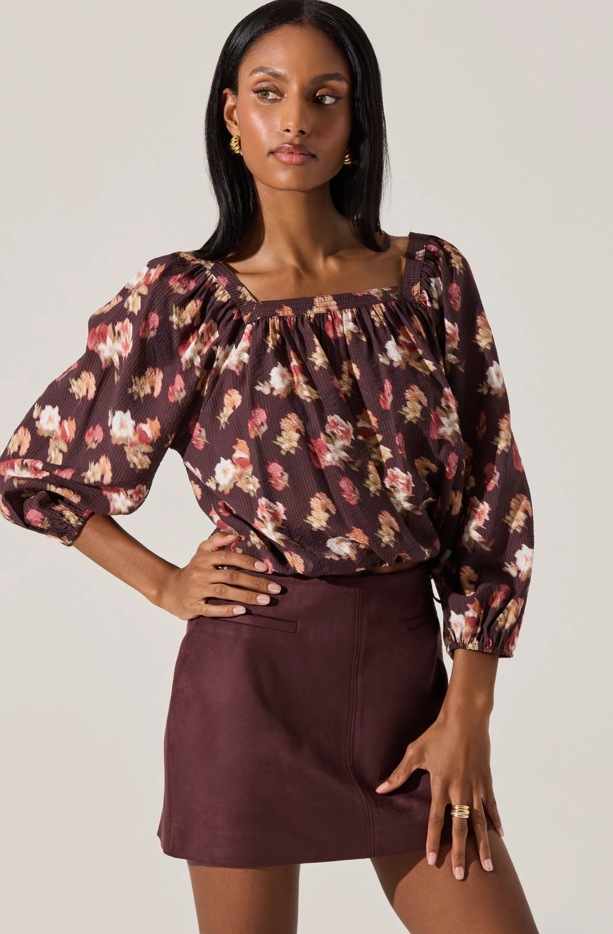 Laudine Faux Suede Mini Skirt - Image 7