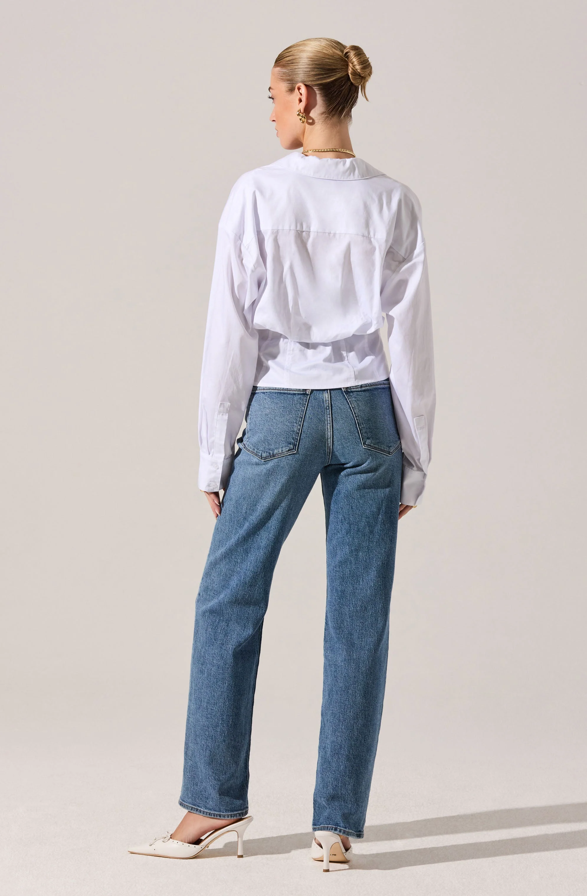 Layered Peekaboo Corset Shirt - Image 4