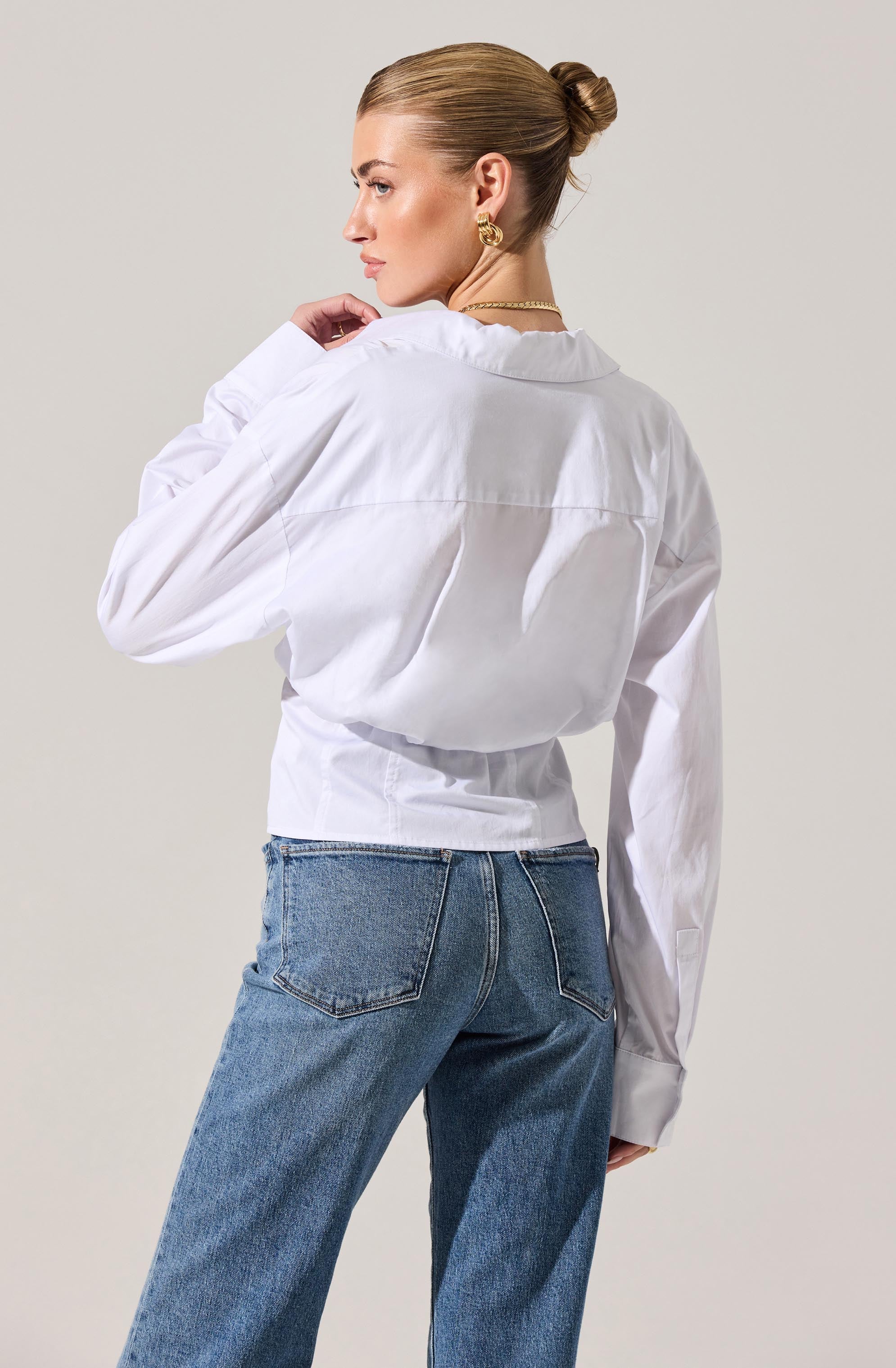 Layered Peekaboo Corset Shirt - Image 6