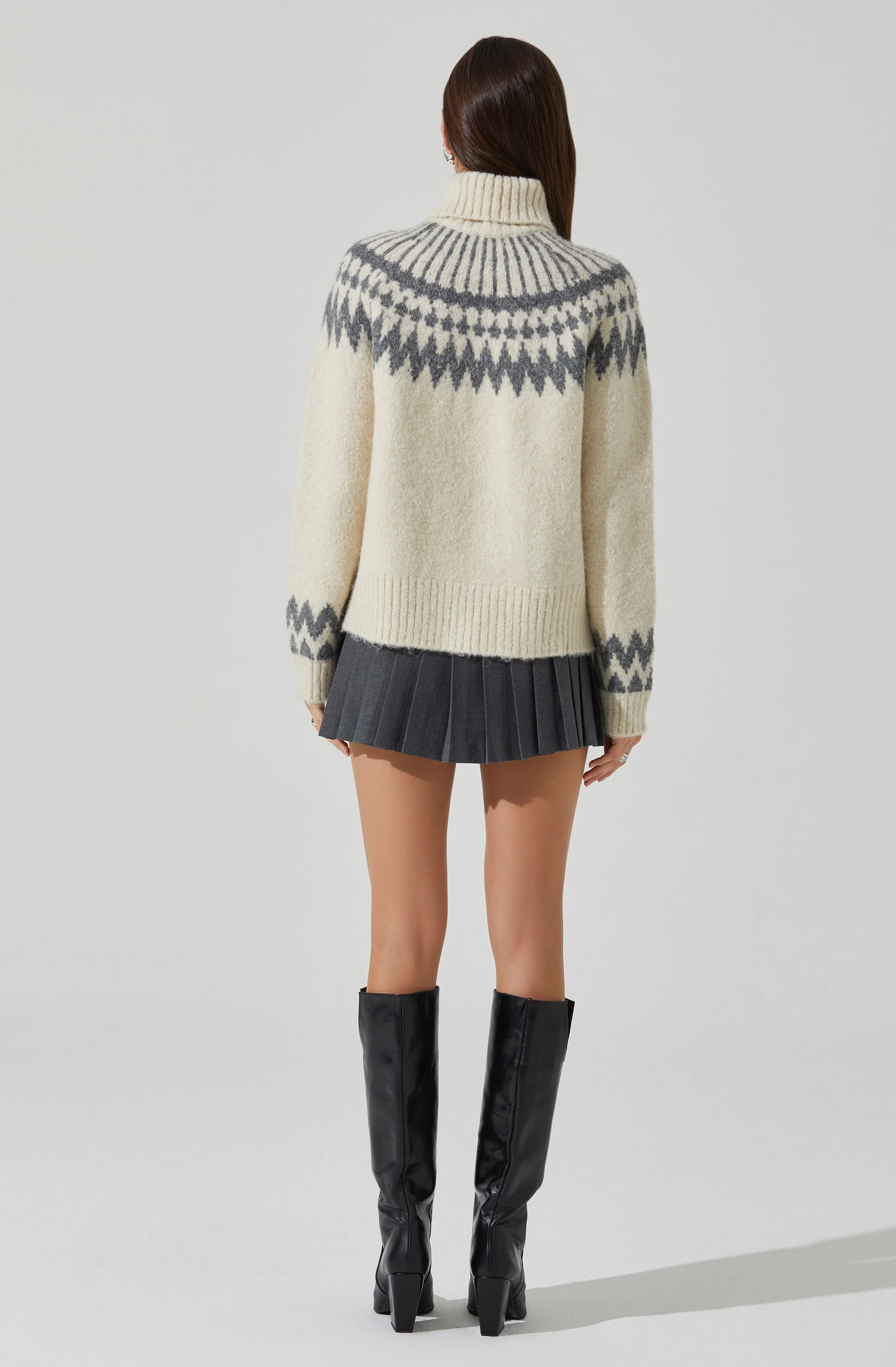 Leka Fair Isle Turtleneck Sweater - Image 3