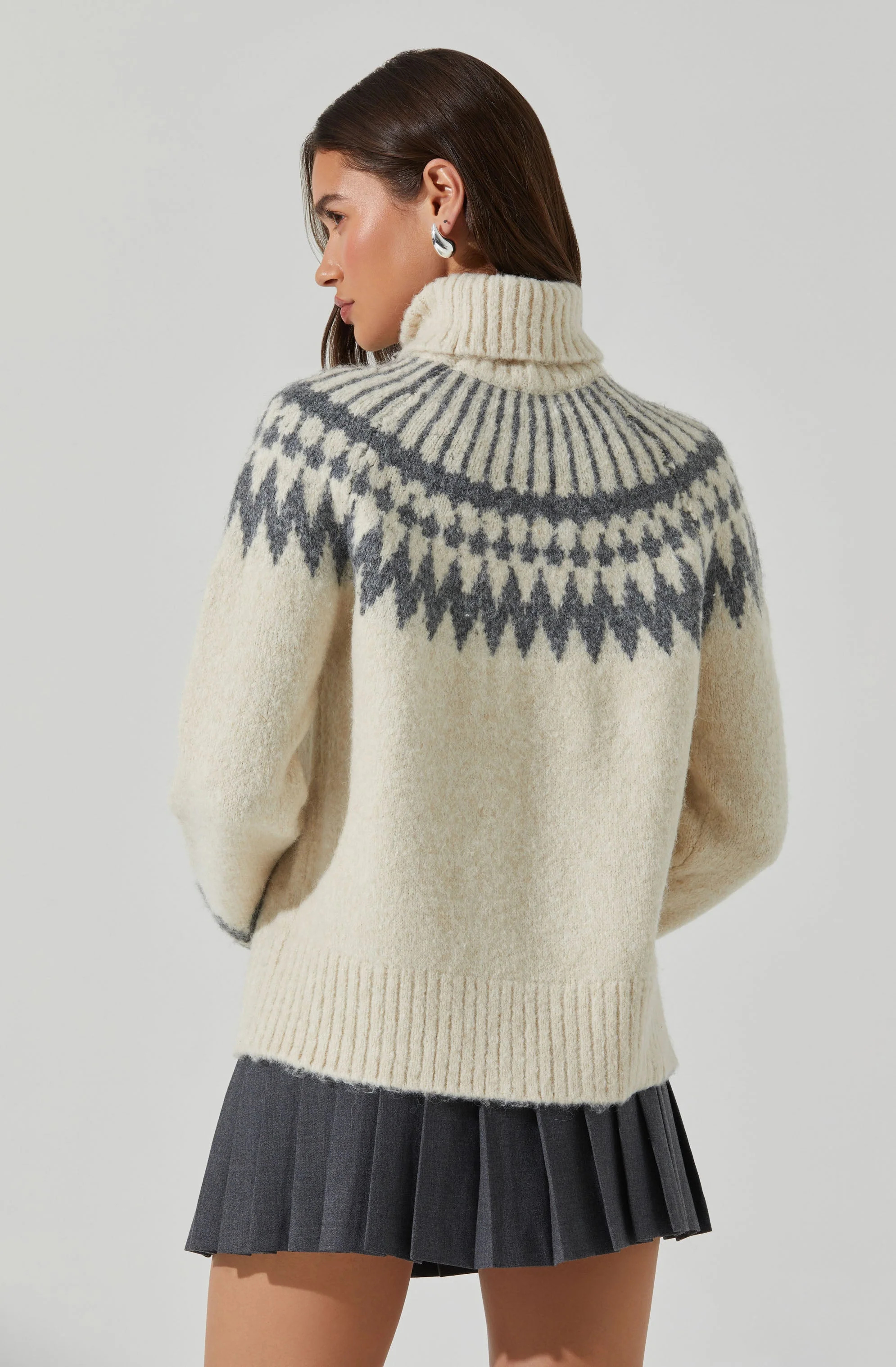 Leka Fair Isle Turtleneck Sweater - Image 5