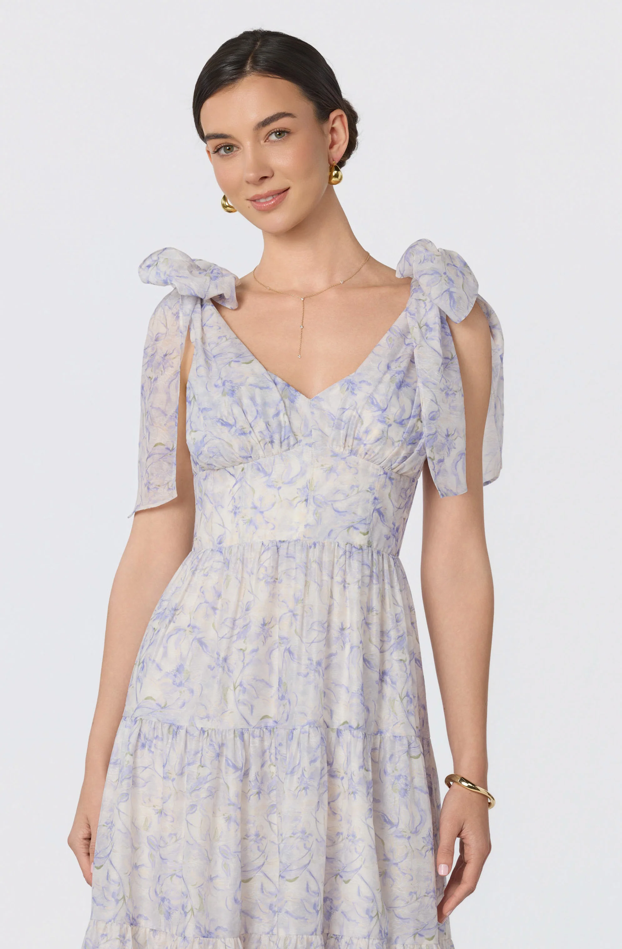 Lenora Floral Tiered Maxi Dress - Image 4