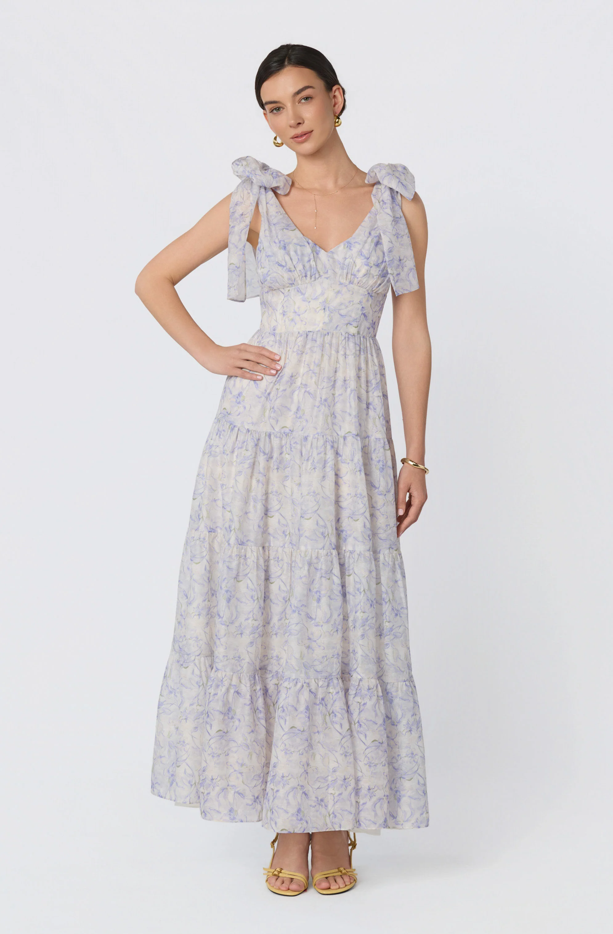 Lenora Floral Tiered Maxi Dress - Image 5
