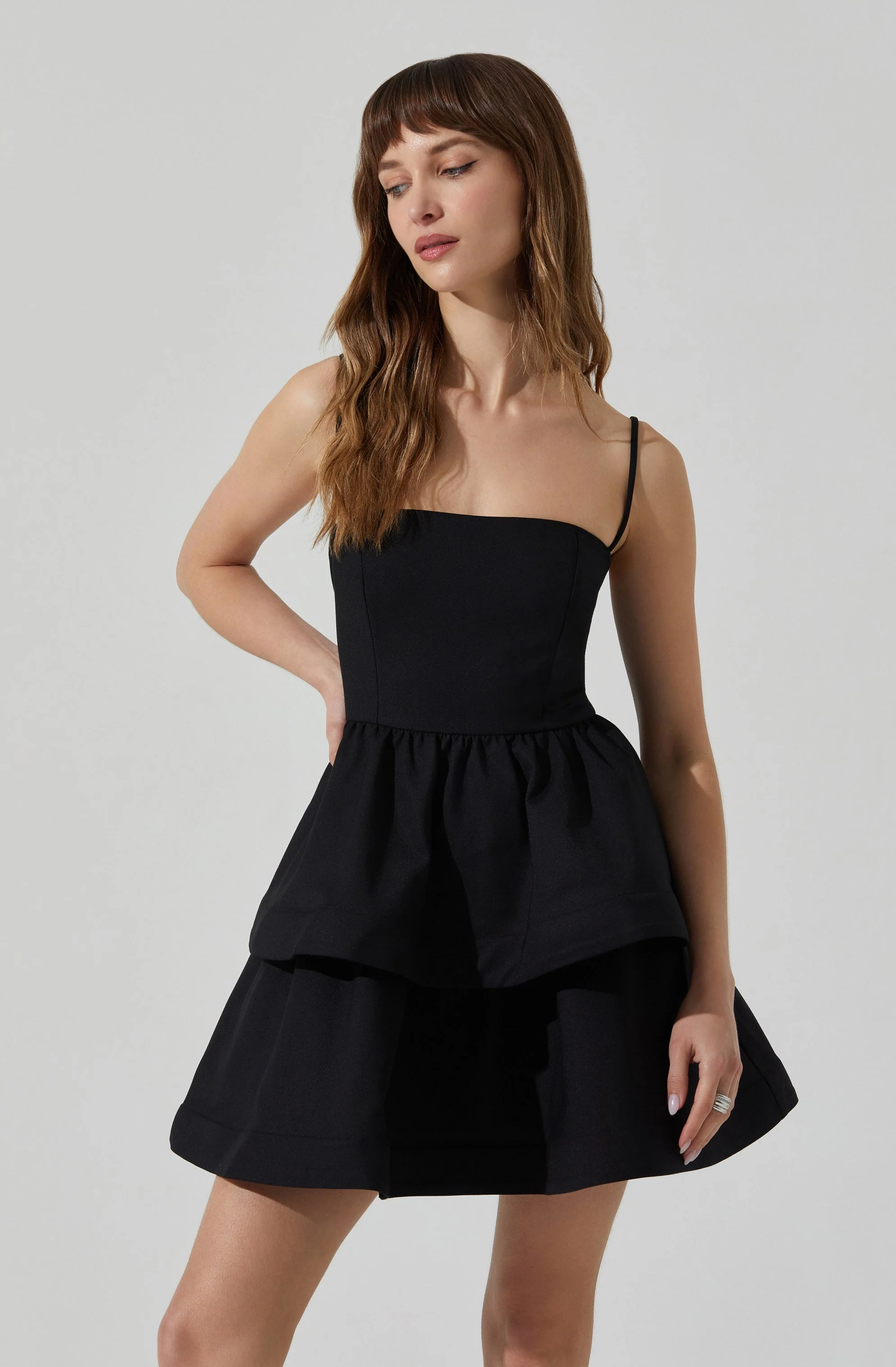 Leola Tiered Skater Mini Dress - Image 4